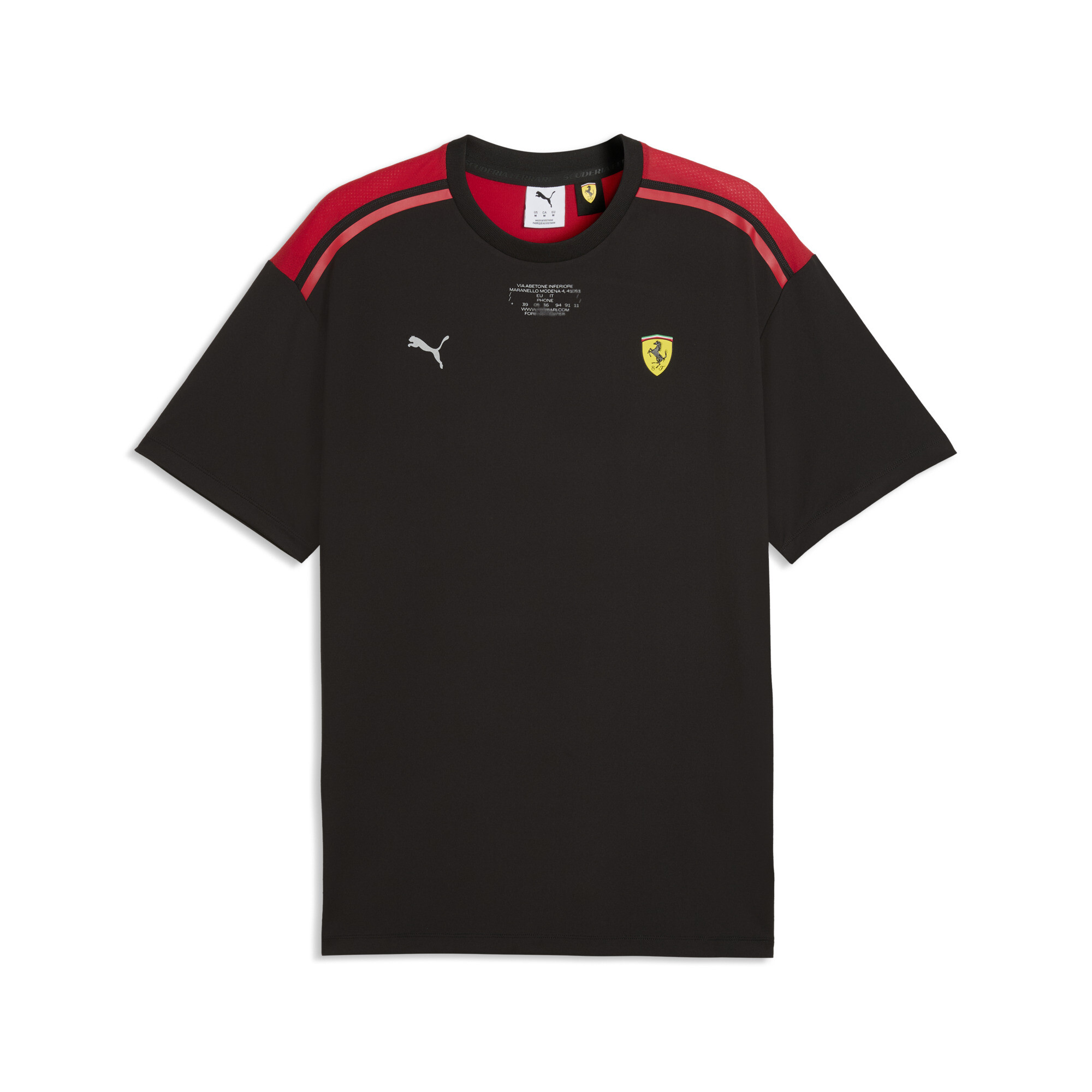 PUMA Scuderia Ferrari CLOUDSPUN T-shirt voor Heren, Zwart, Maat S