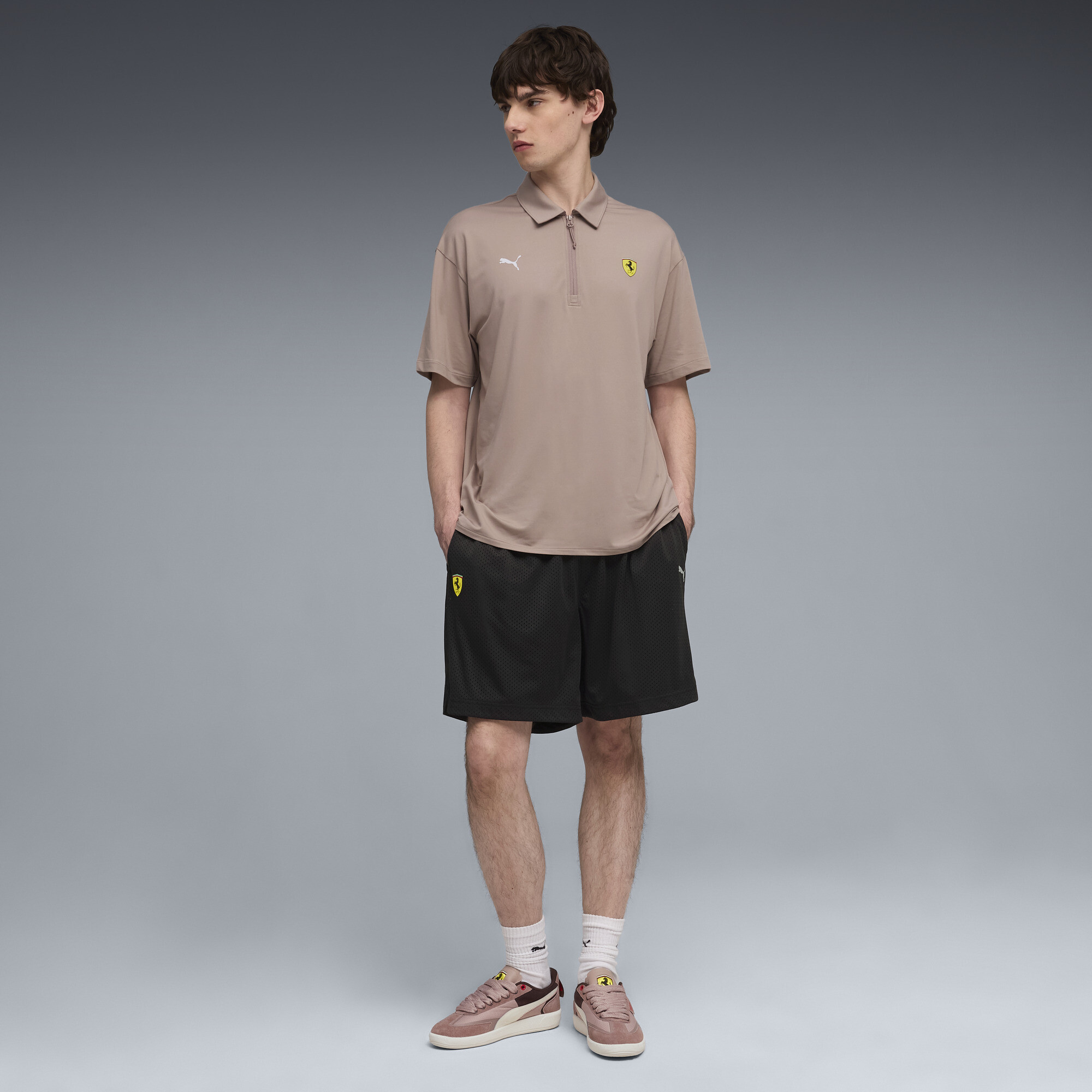 PUMA Scuderia Ferrari BB Premium short voor Heren, Zwart, Maat S thumbnail 2