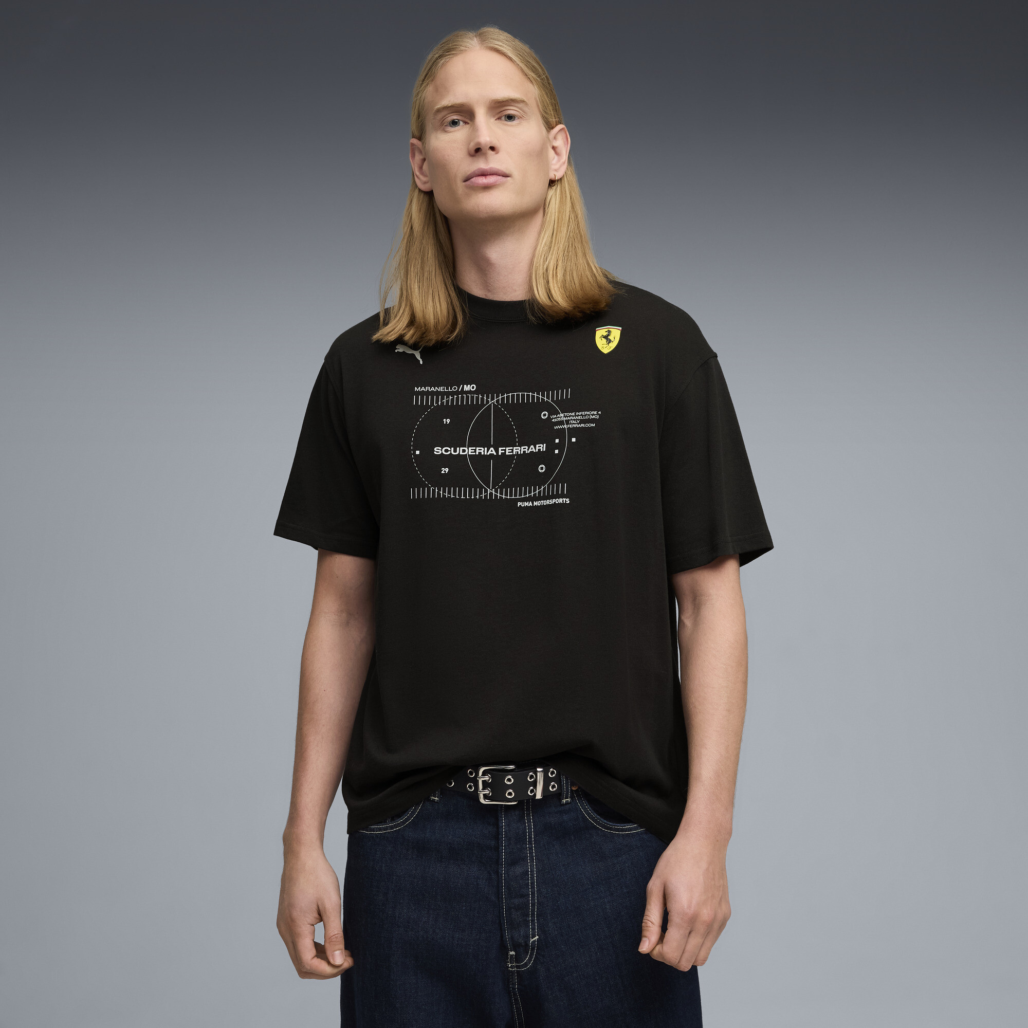 PUMA Scuderia Ferrari Premium T-shirt voor Heren, Zwart, Maat L thumbnail 4