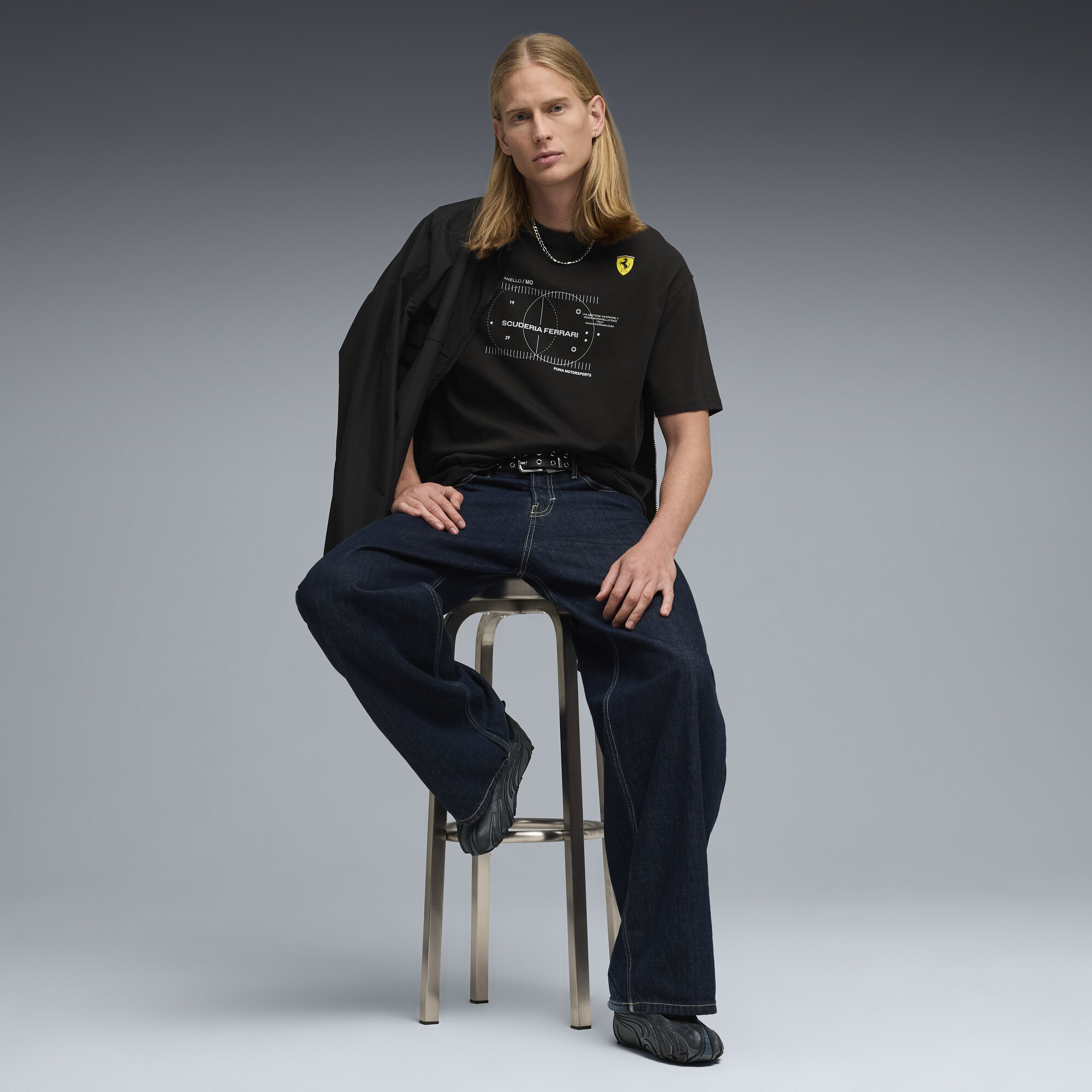 PUMA Scuderia Ferrari Premium T-shirt voor Heren, Zwart, Maat L thumbnail 2