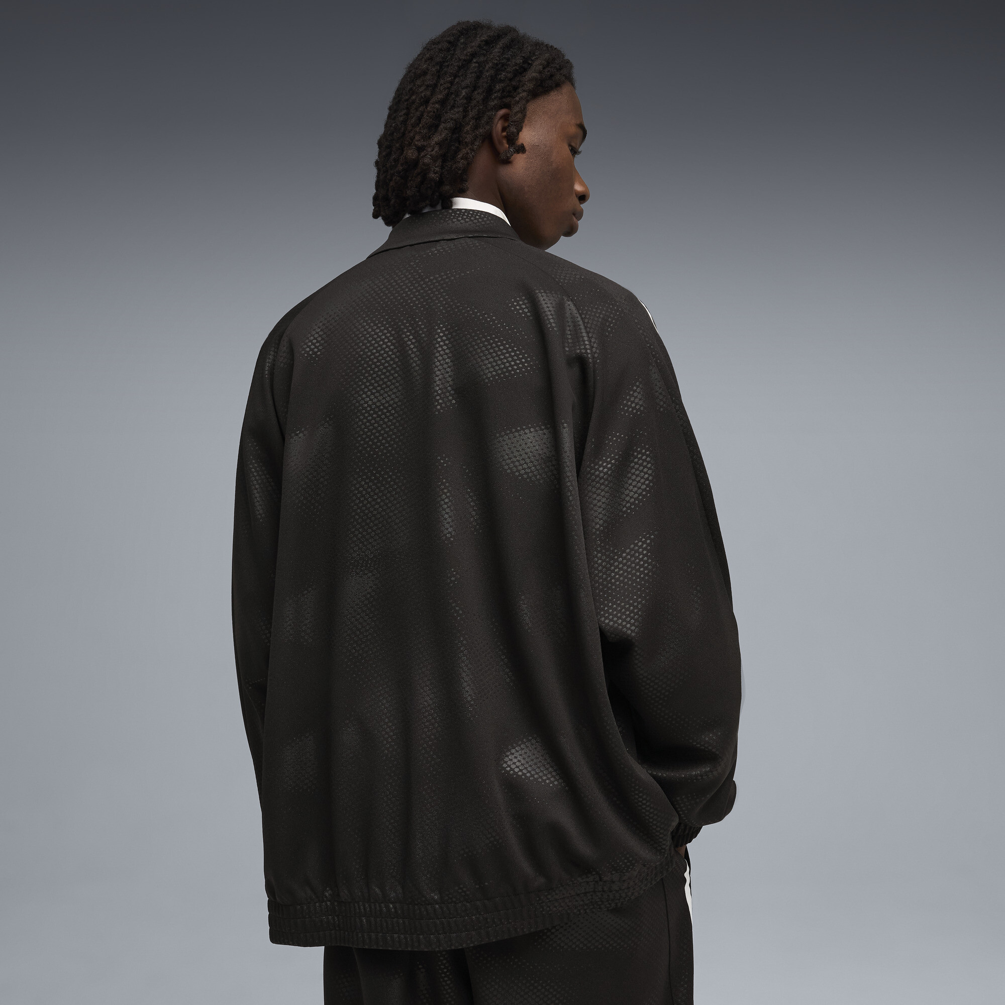 PUMA Scuderia Ferrari T7 oversized trainingsjack voor Heren, Zwart, Maat M thumbnail 3