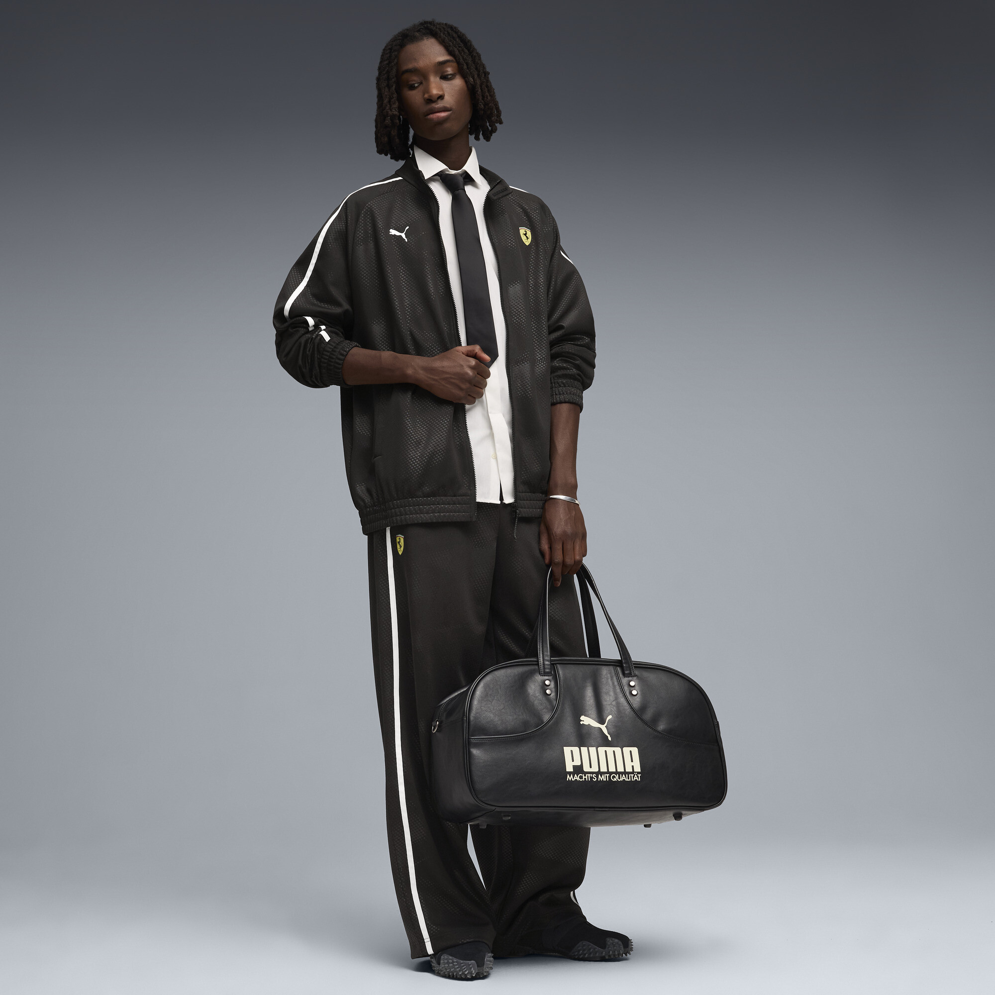 PUMA Scuderia Ferrari T7 oversized trainingsbroek voor Heren, Zwart, Maat L thumbnail 2