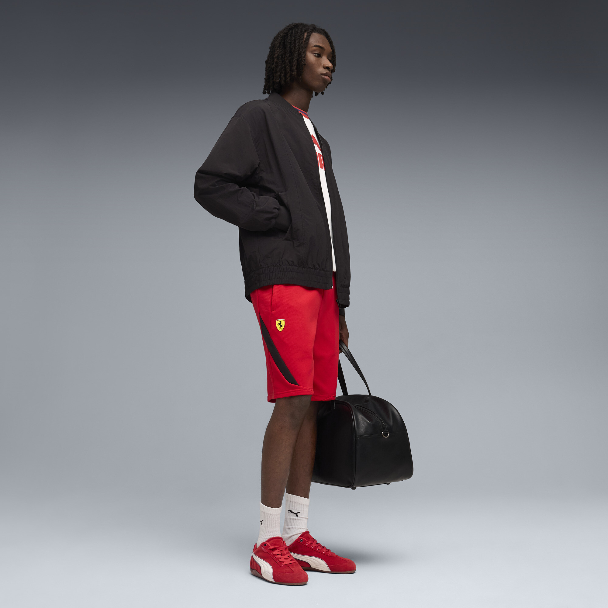 PUMA Scuderia Ferrari PM1 short voor Heren, Rood, Maat XS thumbnail 2