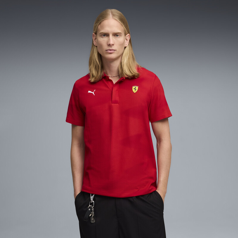 

Men's PUMA Scuderia Ferrari All-Over-Printed Polo T-shirt