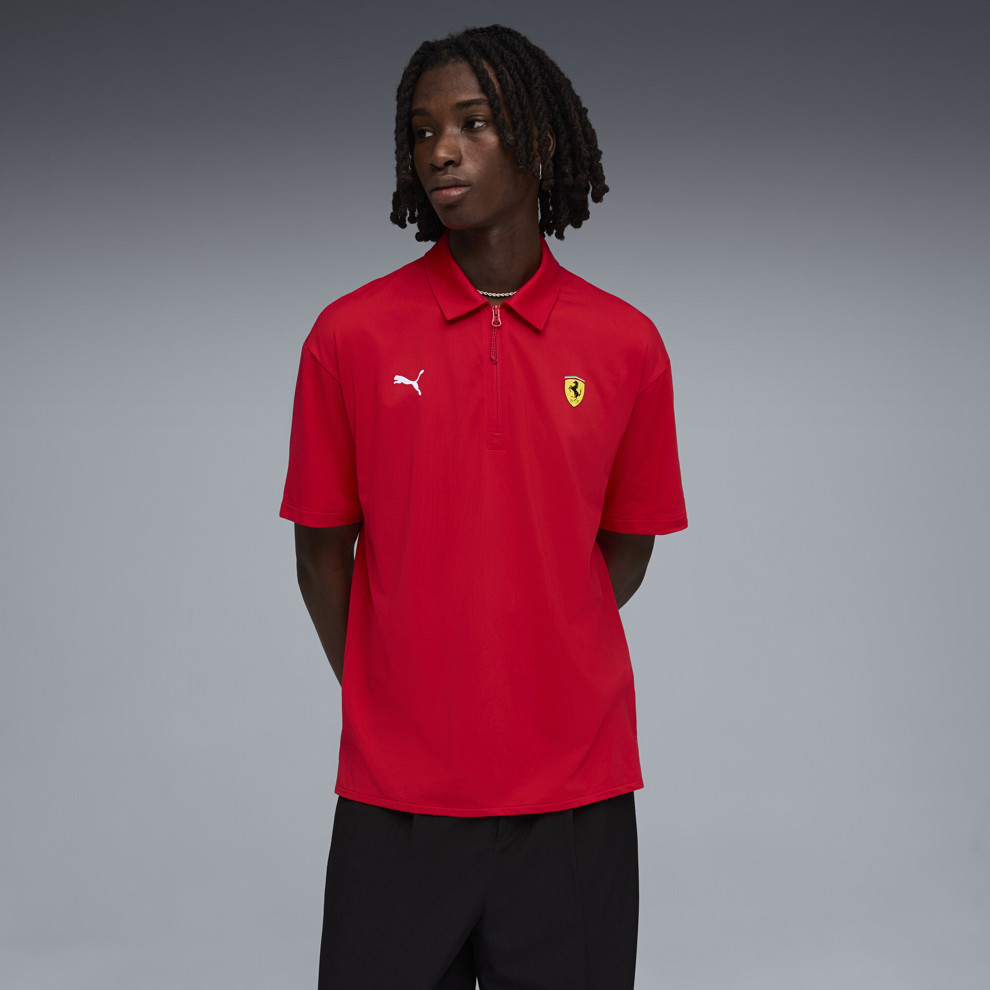 Polera polo Scuderia Ferrari CLOUDSPUN para hombre