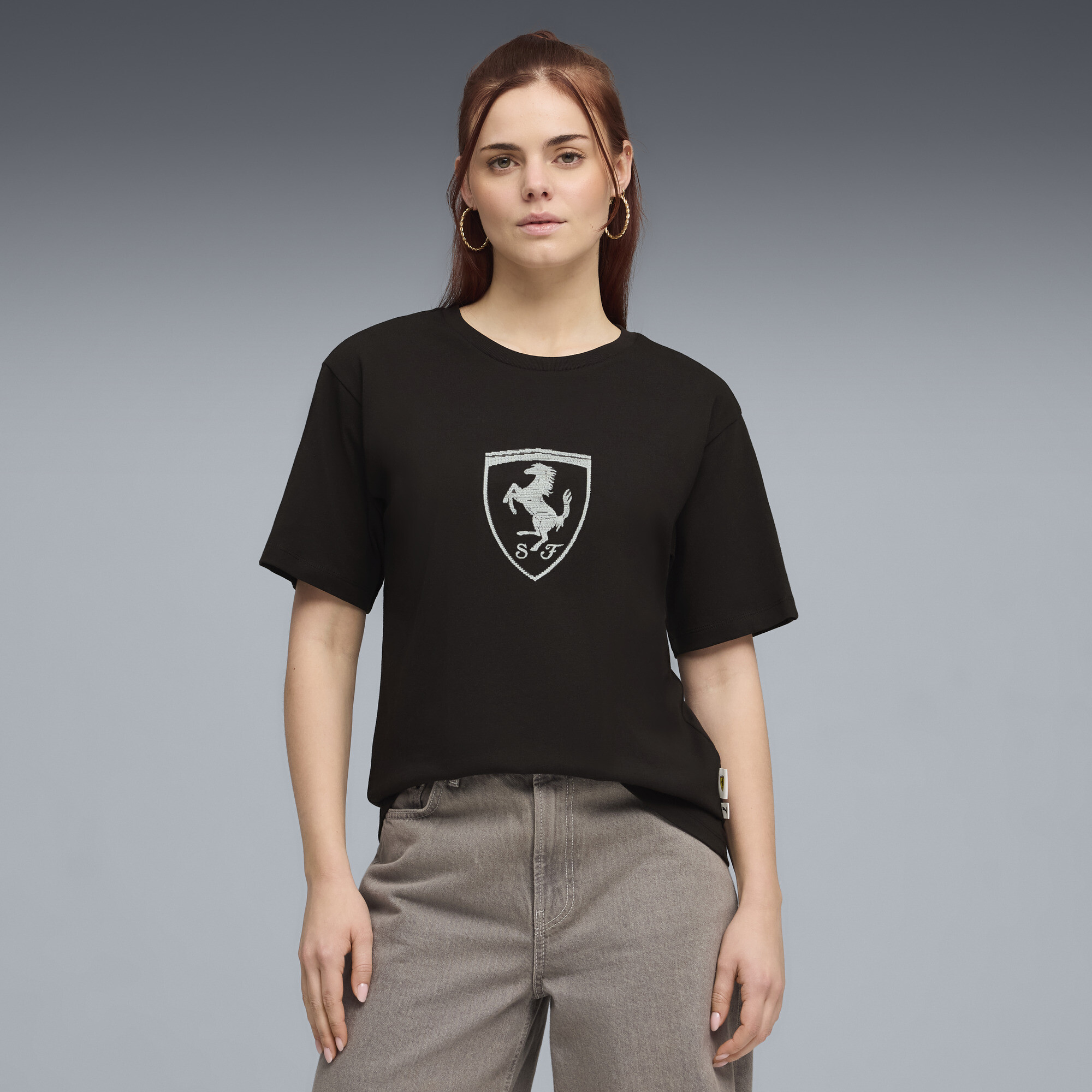 PUMA T shirt avecécusson ton sur ton Scuderia Ferrari Homme Vêtements - vue 1