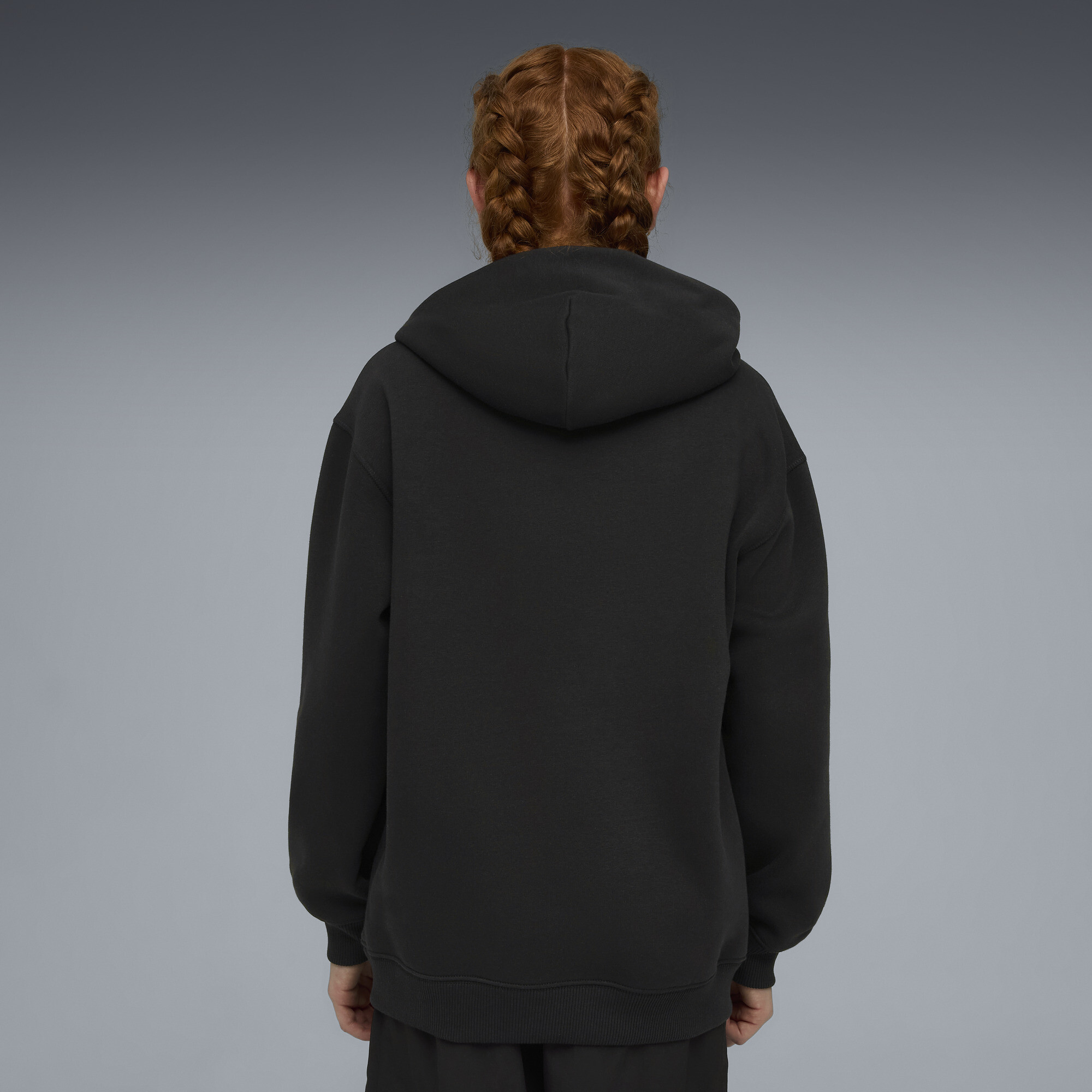 PUMA Scuderia Ferrari hoodie met gekleurd schild, Zwart, Maat 13-14Y thumbnail 2