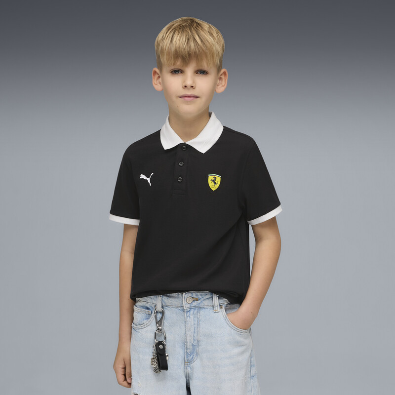 PUMA Scuderia Ferrari Youth Shield Logo Polo T-shirt