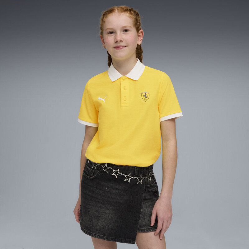PUMA Scuderia Ferrari Youth Shield Logo Polo T-shirt