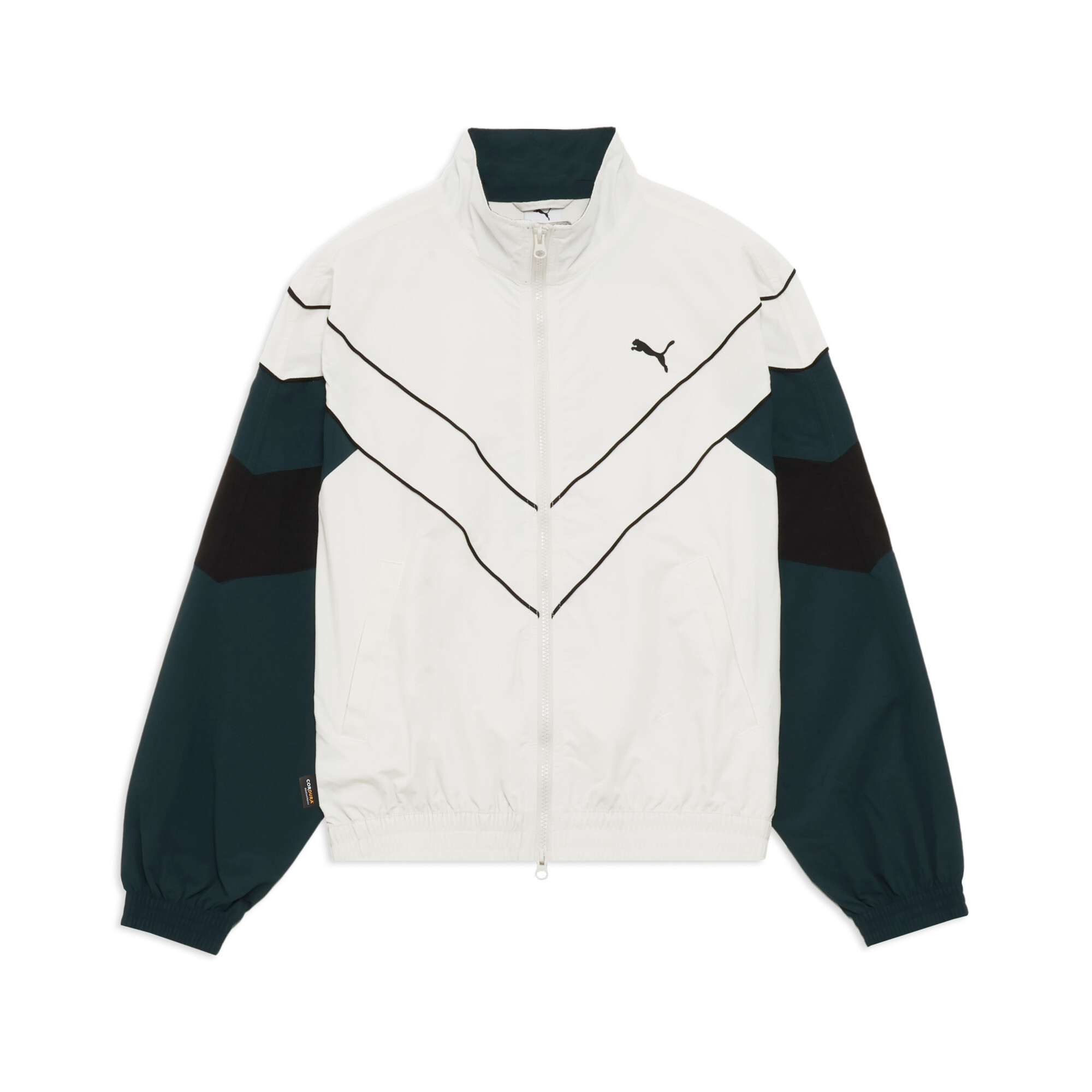 ユニセックス レトロ カラーブロック オーバーサイズド ジャケット