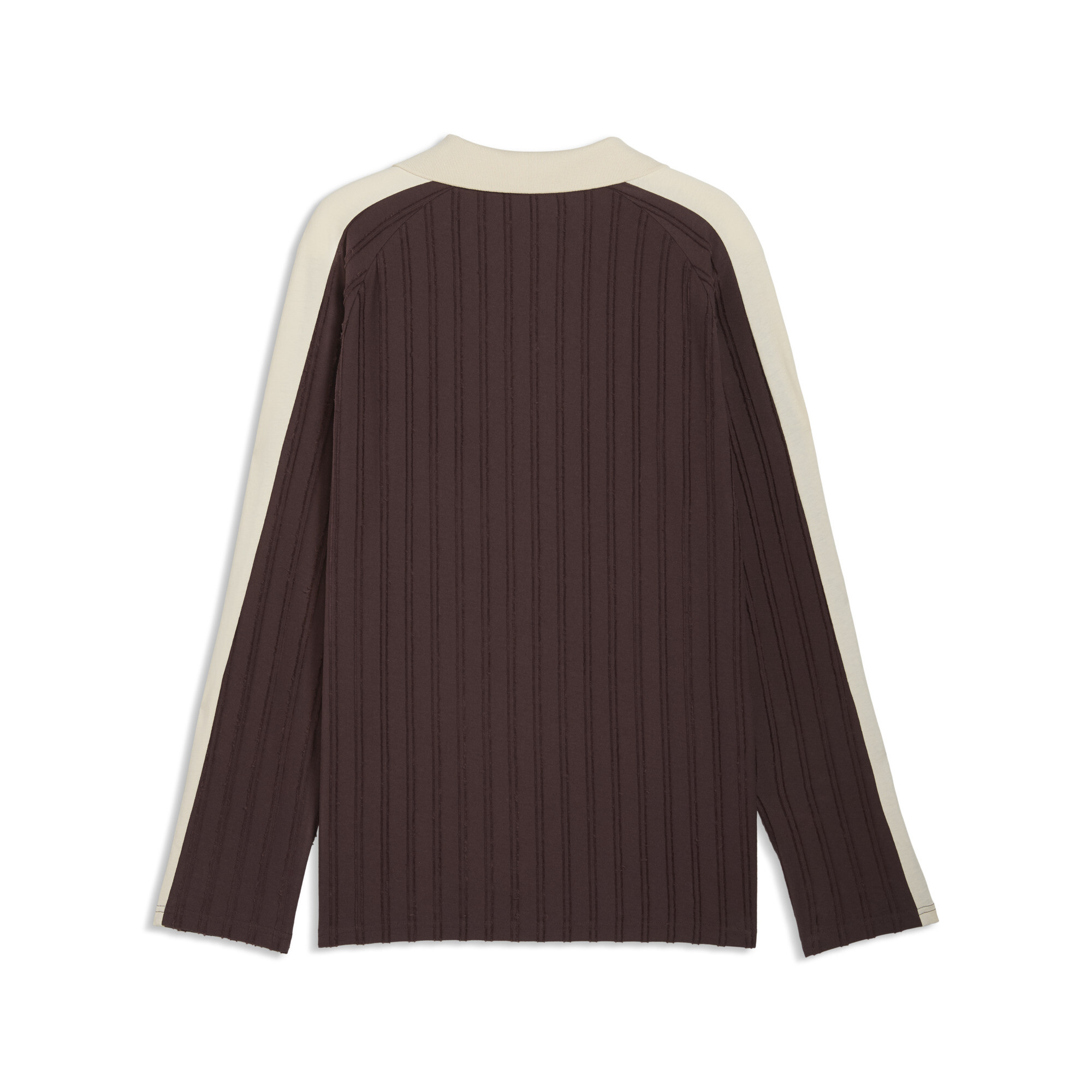 PUMA T7 Relaxed polo met lange mouwen voor Heren, Bruin, Maat XL thumbnail 2