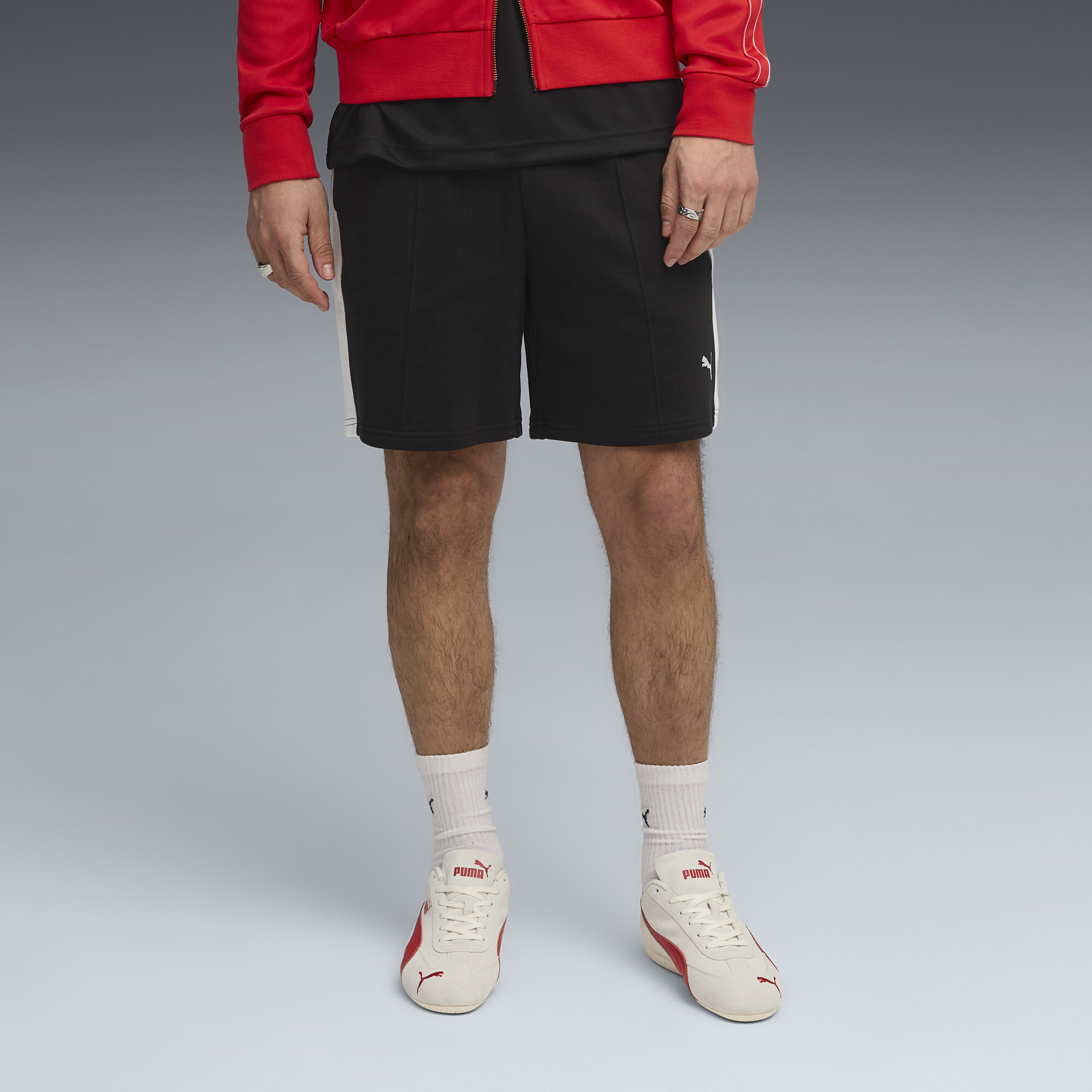 PUMA T7 relaxte short voor Heren, Zwart, Maat XL