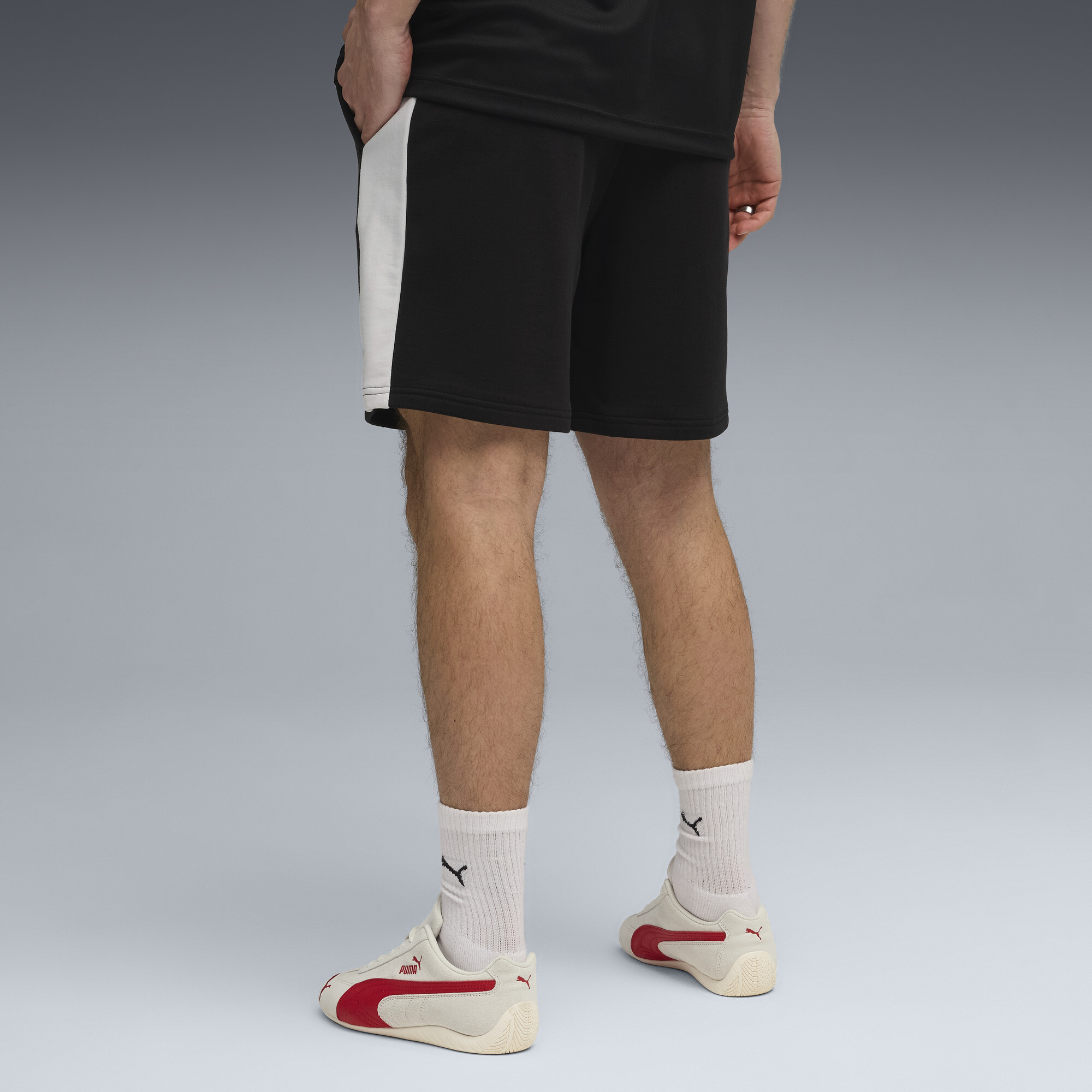 PUMA T7 relaxte short voor Heren, Zwart, Maat XL thumbnail 5