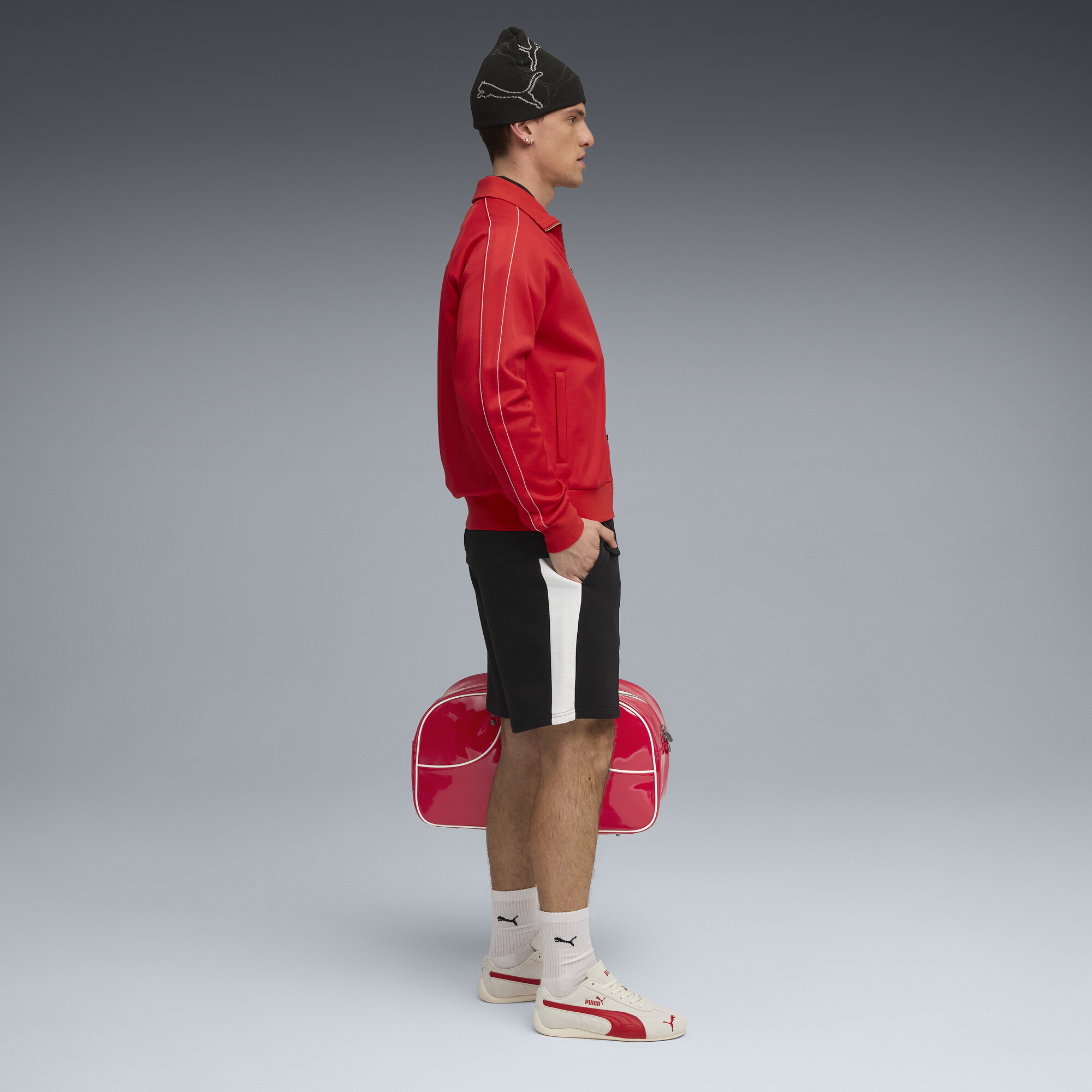 PUMA T7 relaxte short voor Heren, Zwart, Maat XL thumbnail 4