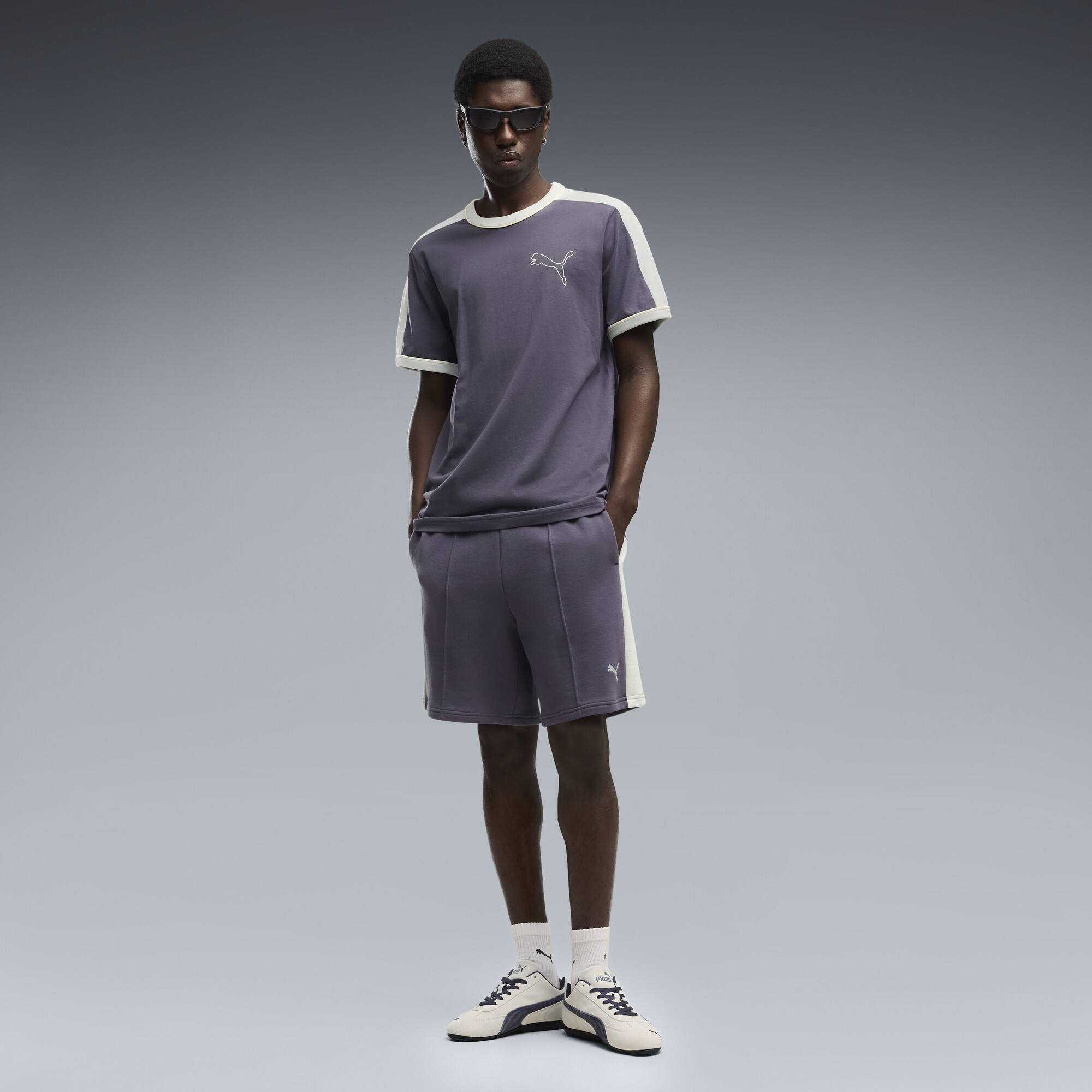 PUMA T7 Relaxed Shorts 7 Men in Grey, Size XXL