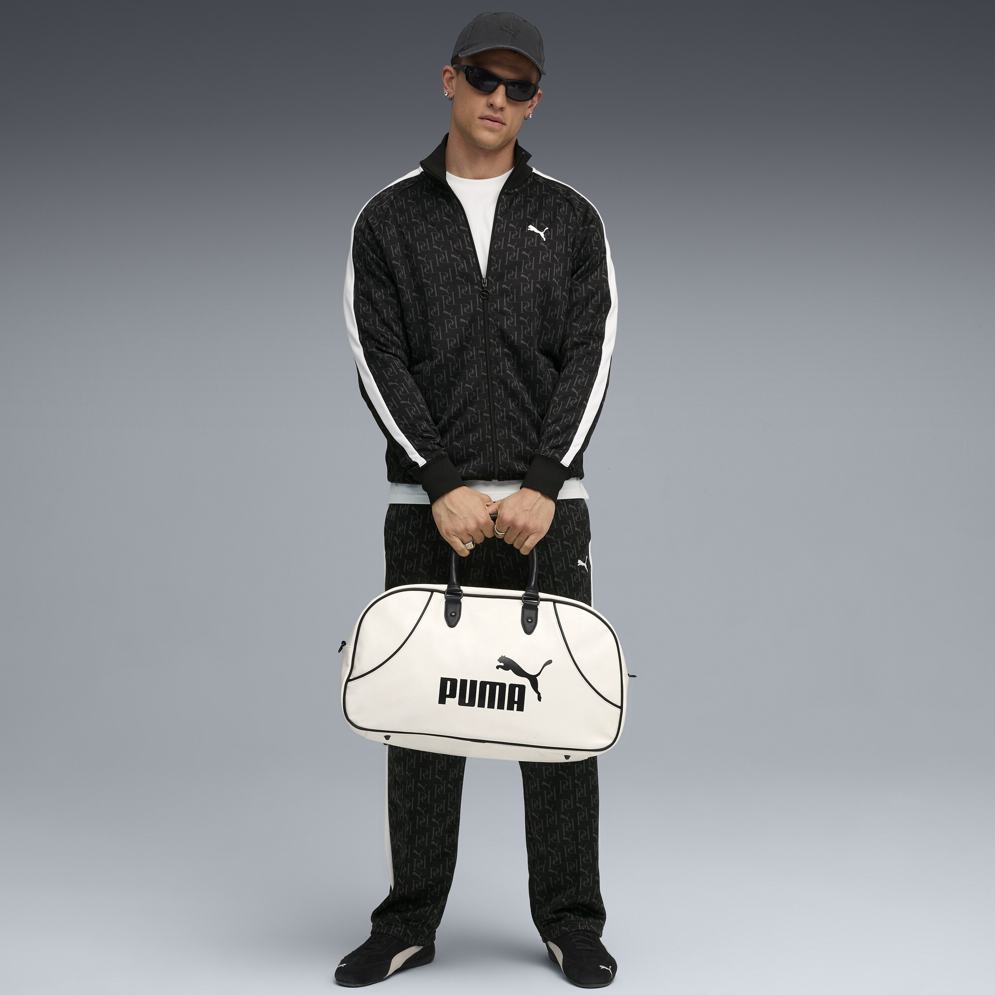 PUMA T7 All-Over Print trainingsjack voor Heren, Zwart, Maat M thumbnail 6