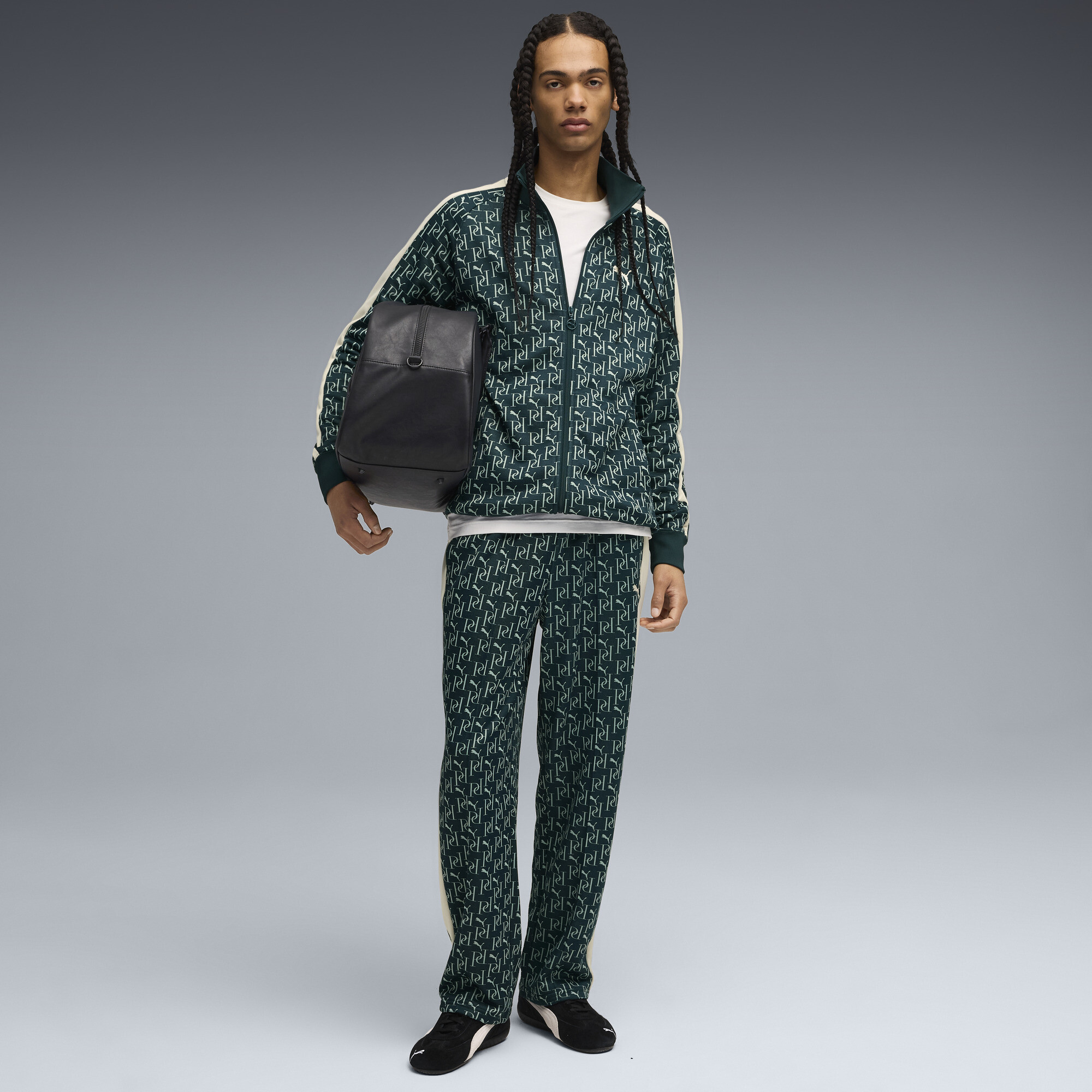 PUMA T7 All-Over Print trainingsjack voor Heren, Groen, Maat XS thumbnail 6