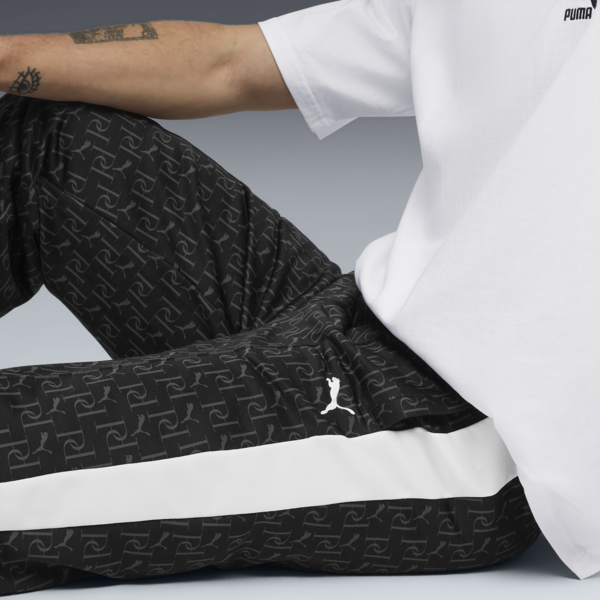 Pantalones estampados T7 para hombre, PUMA Black, large-ARG