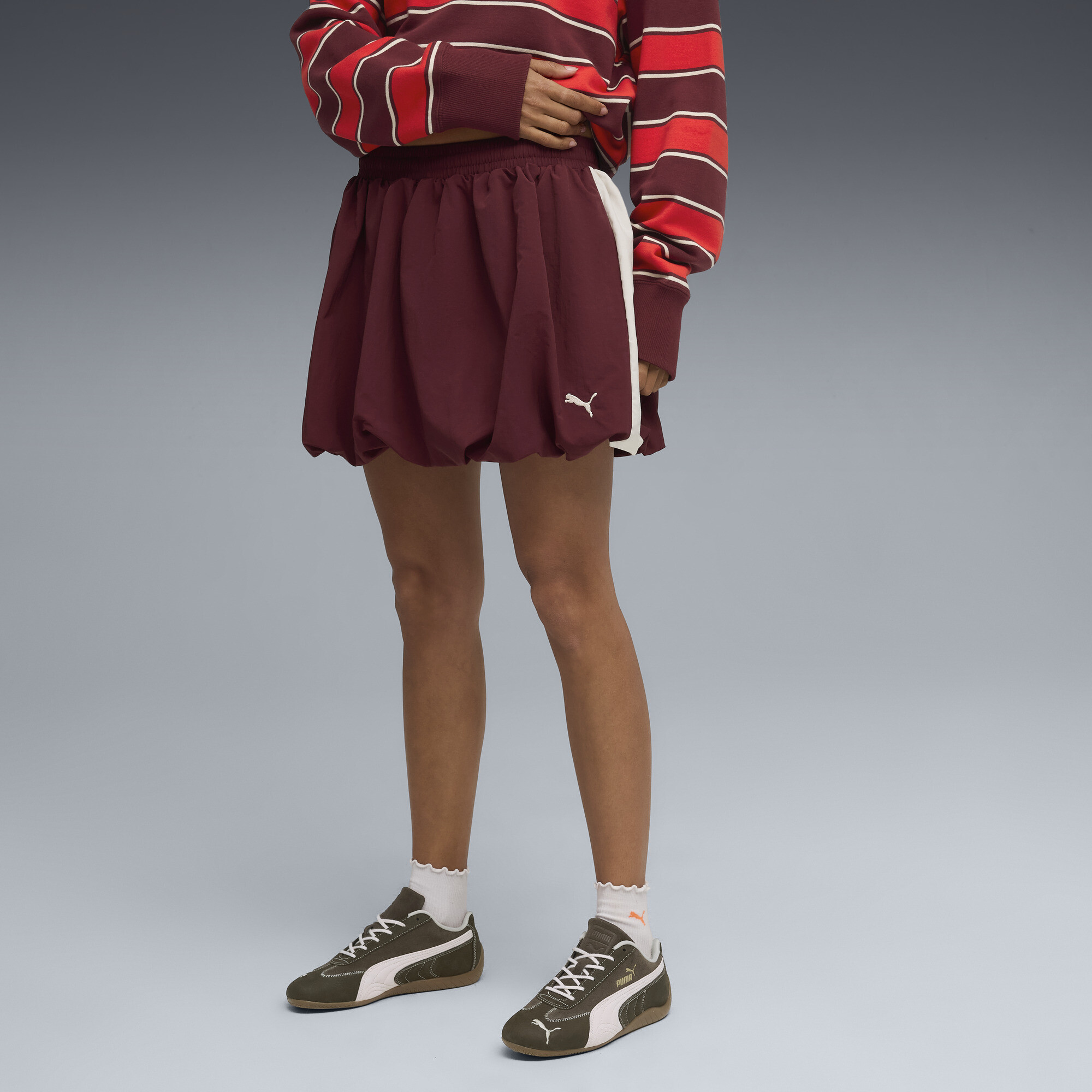 PUMA T7 Women's Balloon Skirt in Red, Size XS
