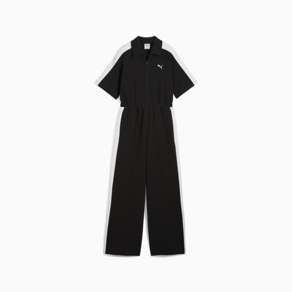 T7 Short Sleeved Jumpsuit Women, PUMA Black, large-ZAF