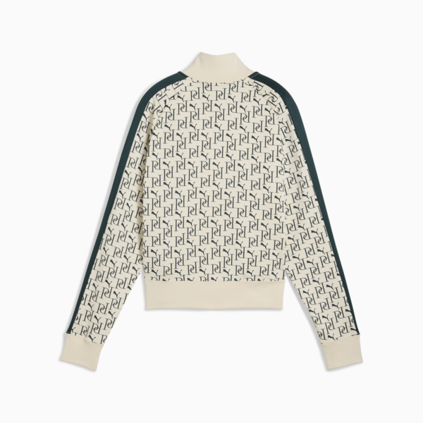T7 All-Over Print Track Jacket Women, Alpine Snow, large-ZAF