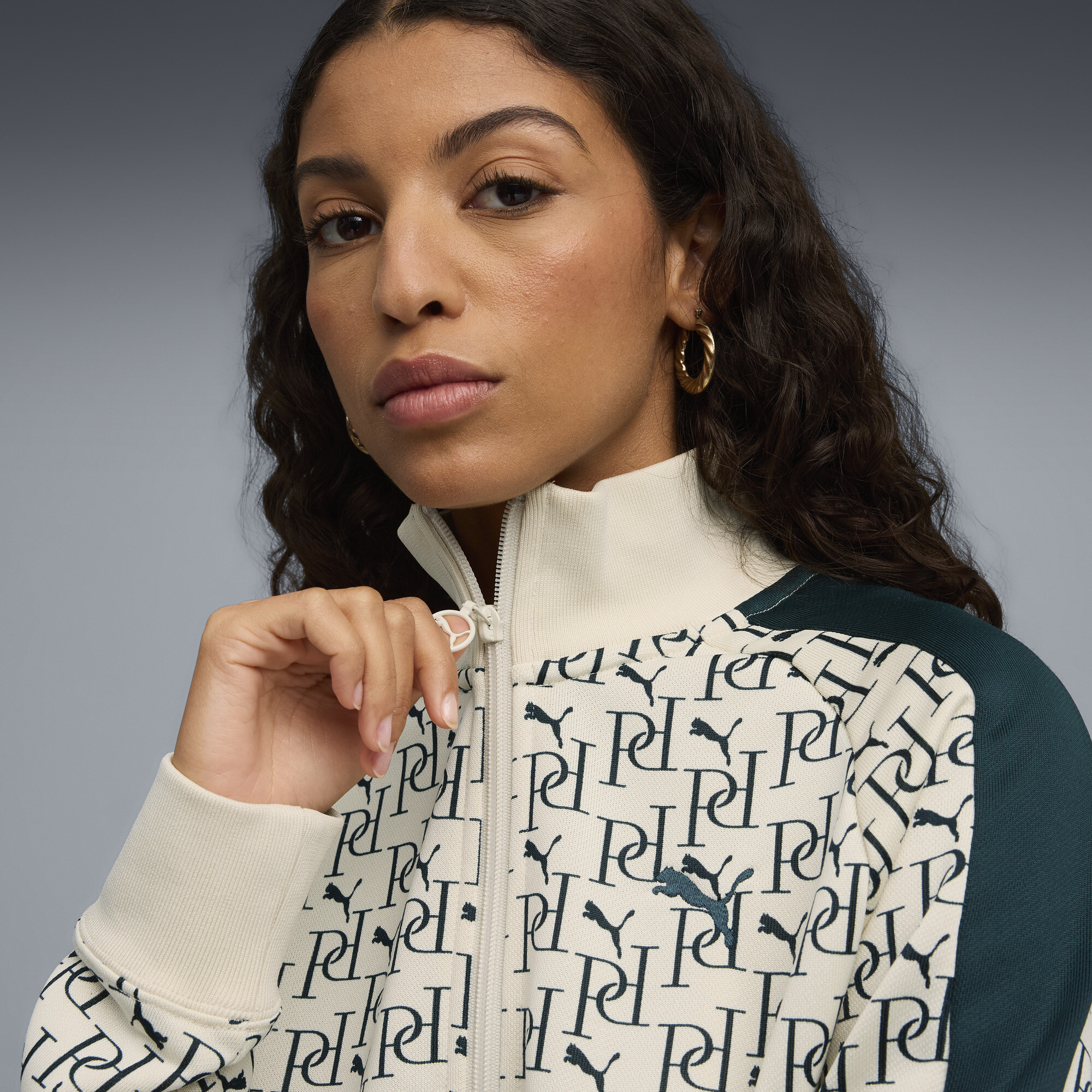 PUMA T7 All-Over Print trainingsjack voor Dames, Maat XS thumbnail 7