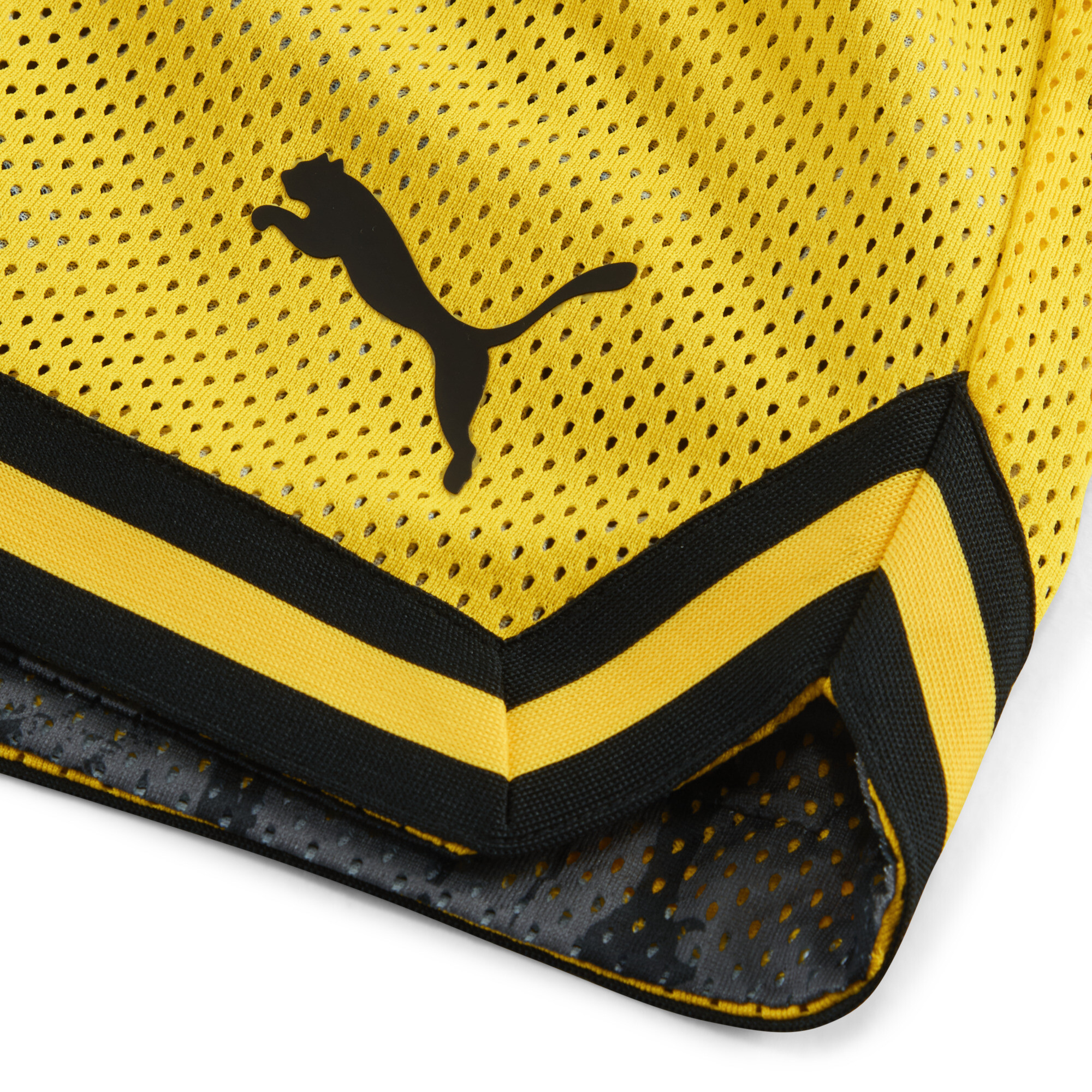 PUMA HOOPS x Borussia Dortmund short voor Heren, Zwart/Geel, Maat L thumbnail 2