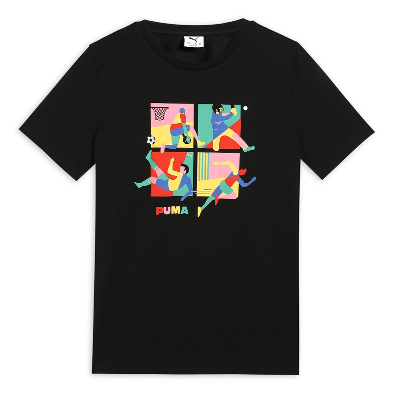 PUMA Curious Explorers Youth Regular Fit Cotton T-shirt