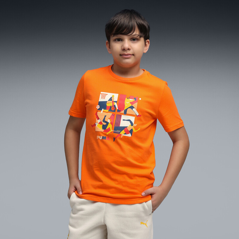

PUMA Curious Explorers Youth Regular Fit Cotton T-shirt