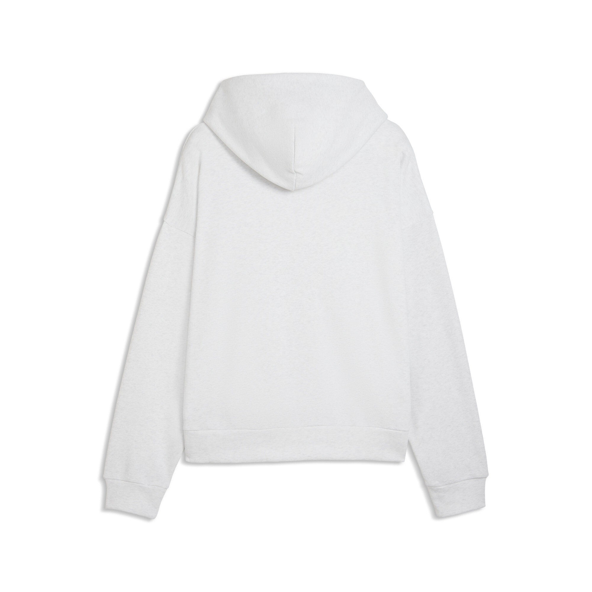 PUMA Wardrobe Essentials boxy fleece hoodie voor Heren, Wit, Maat XXL thumbnail 2