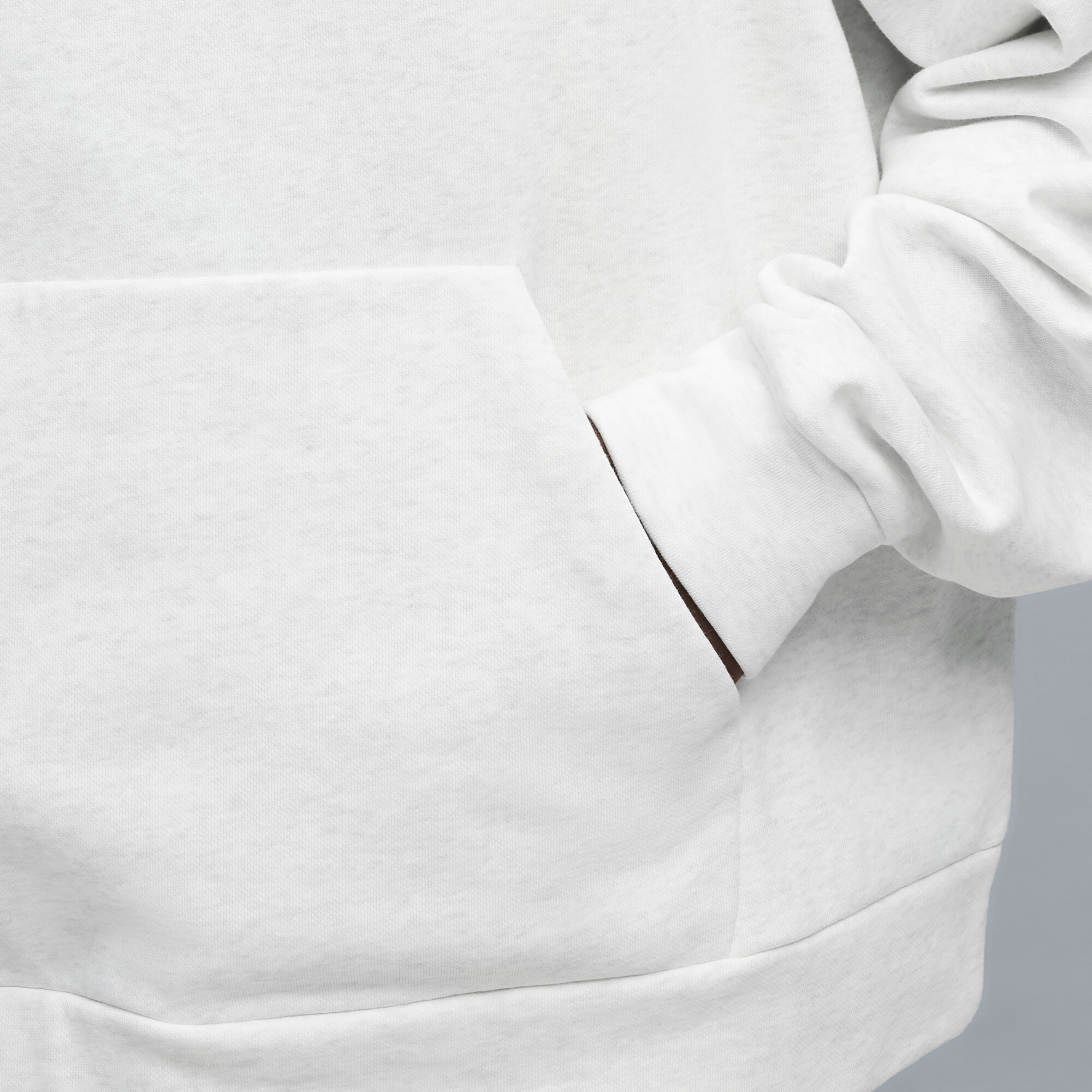 PUMA Wardrobe Essentials boxy fleece hoodie voor Heren, Wit, Maat XXL thumbnail 4