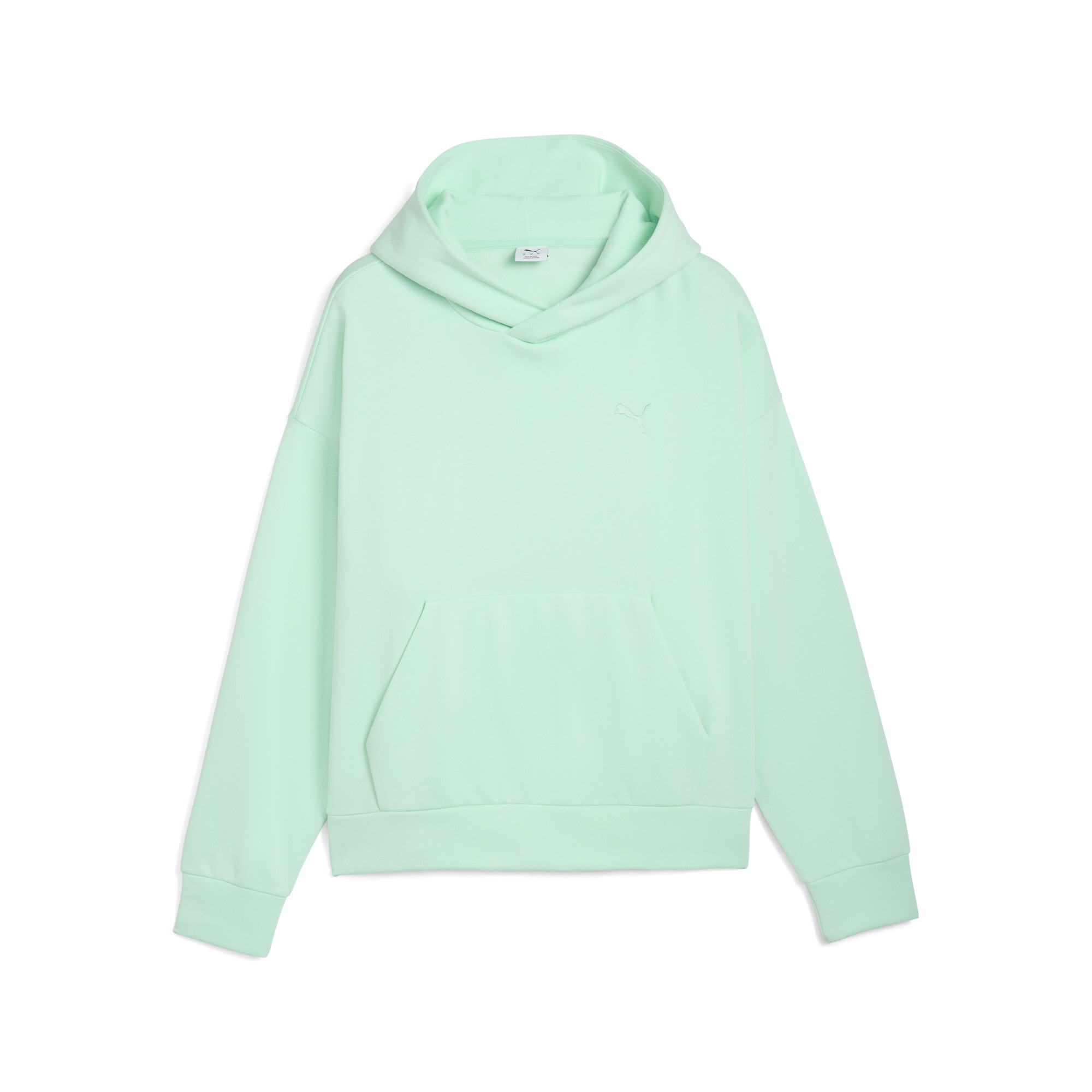 Puma Wardrobe Essentials Men's Fleece Hoodie In Green