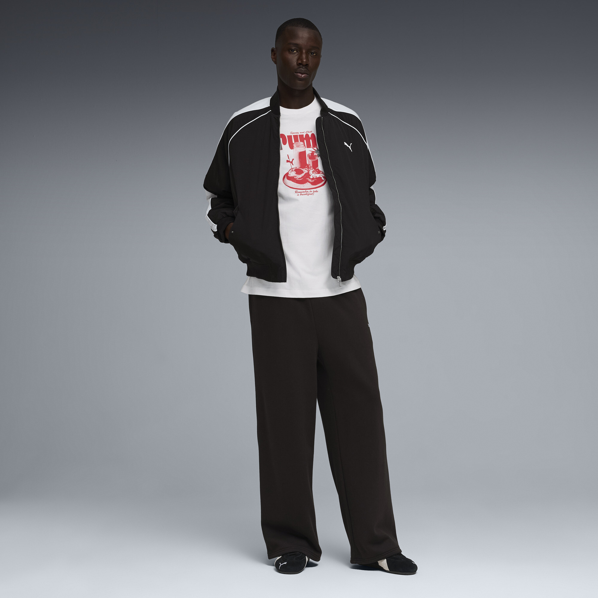 PUMA Wardrobe Essentials oversized joggingbroek voor Heren, Zwart, Maat XS thumbnail 2