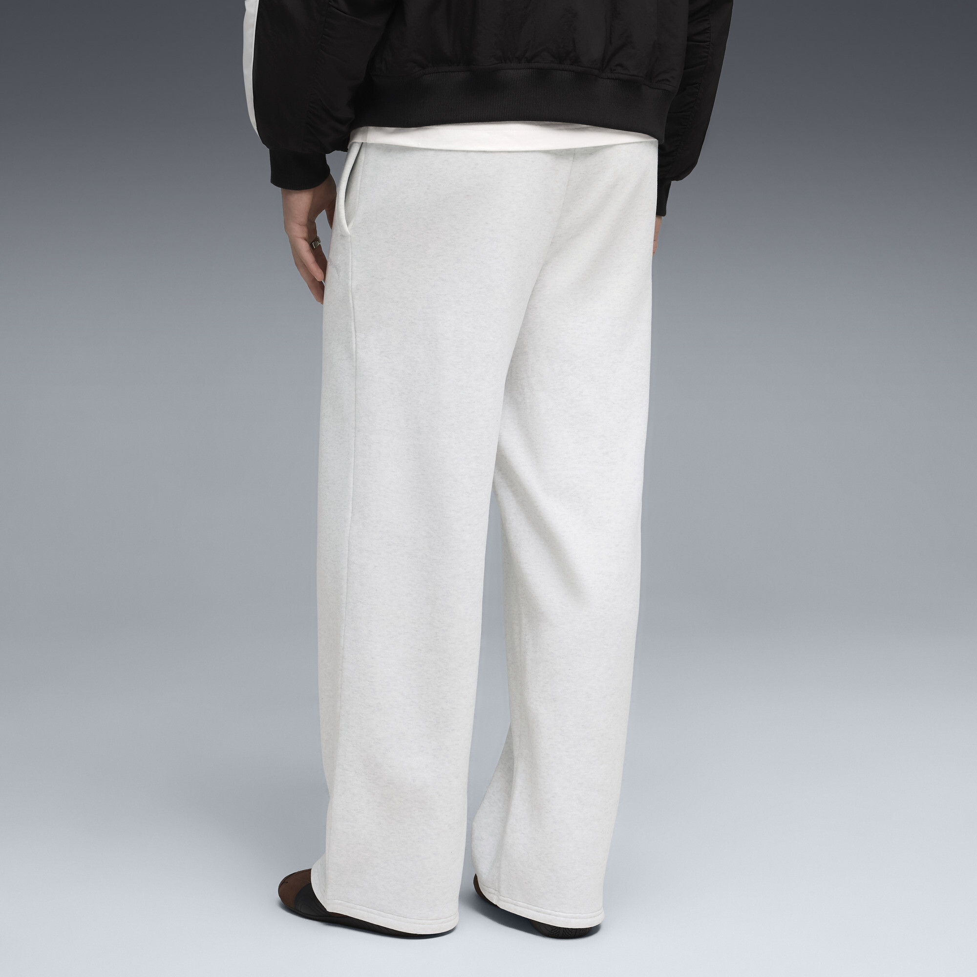 PUMA Wardrobe Essentials oversized joggingbroek voor Heren, Wit, Maat S thumbnail 3