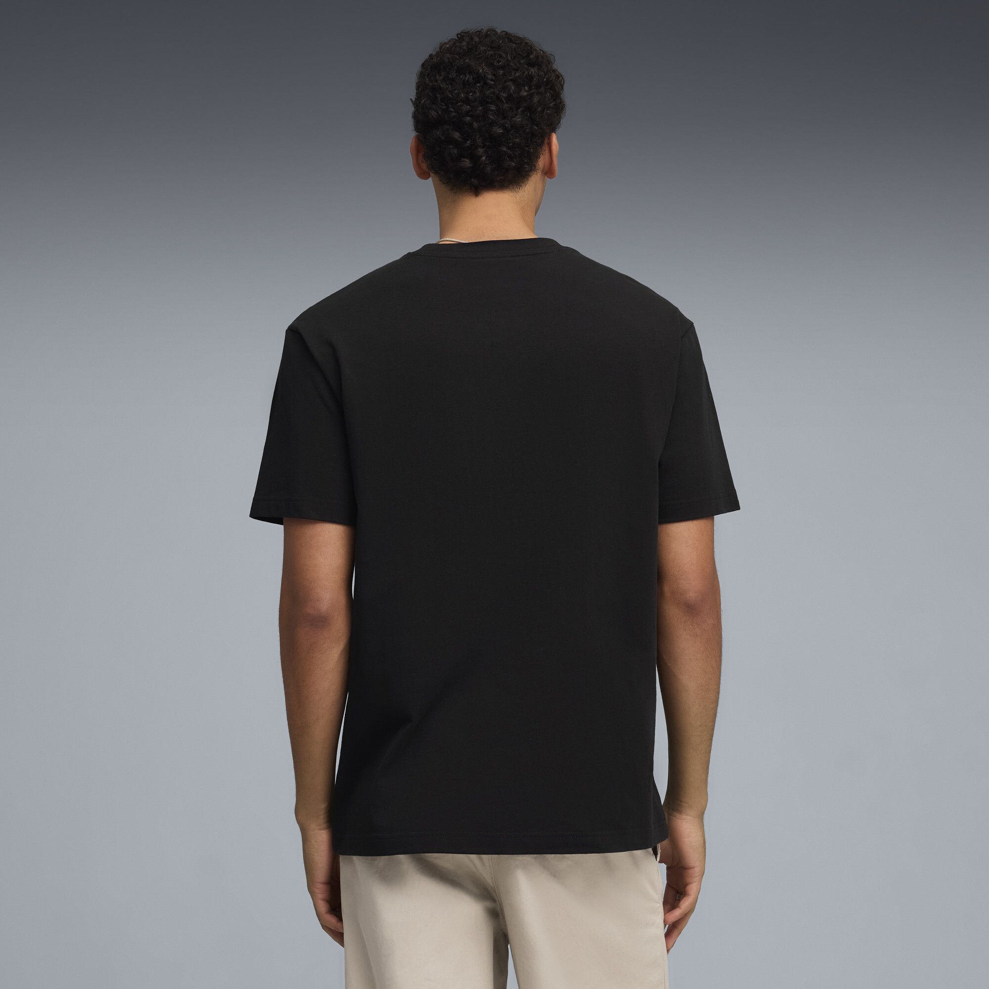 PUMA Essentials Elevated Cat-logo relaxed T-shirt voor Heren, Zwart, Maat XL thumbnail 3