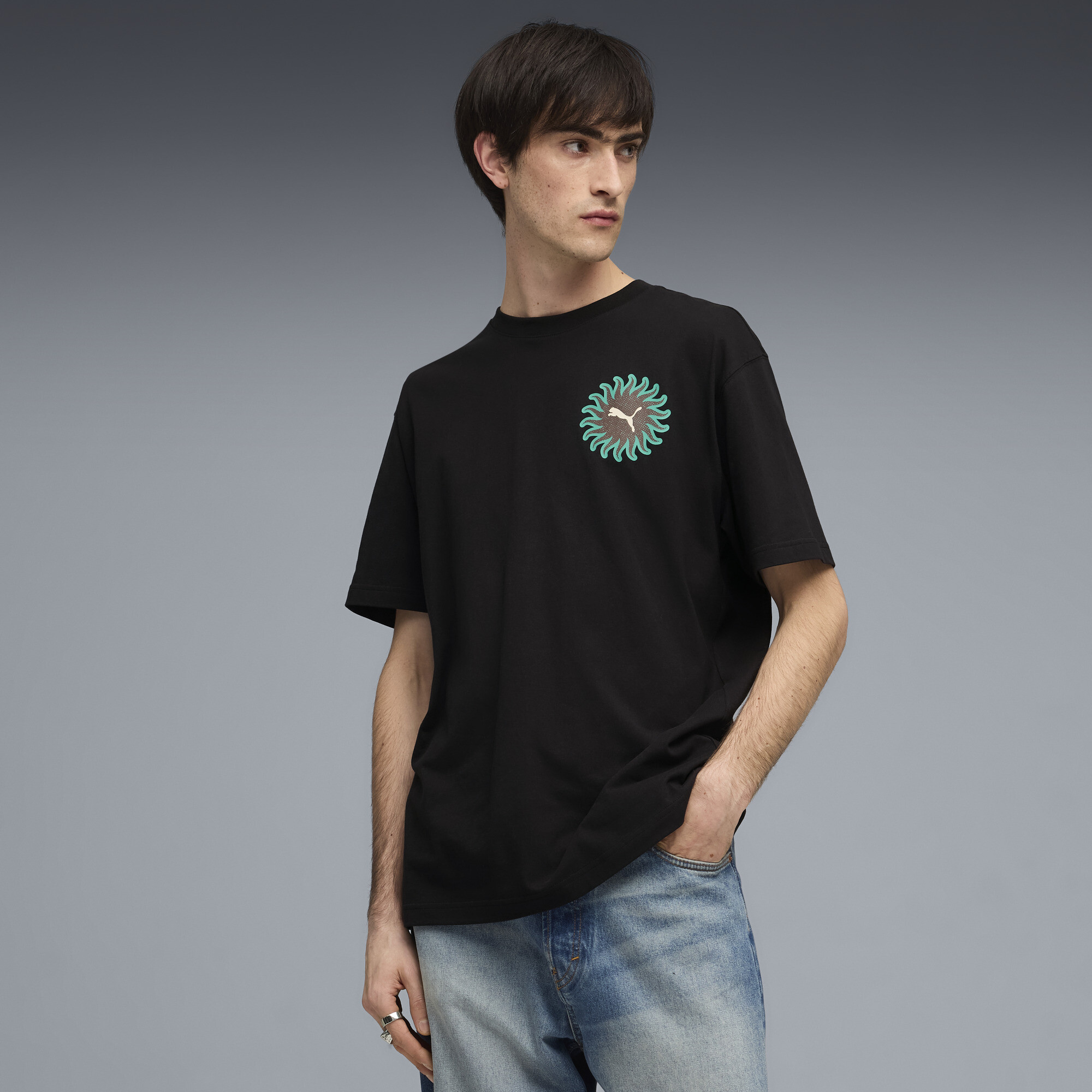 Camiseta Sunset Drive Relaxed Masculina | black | PUMA