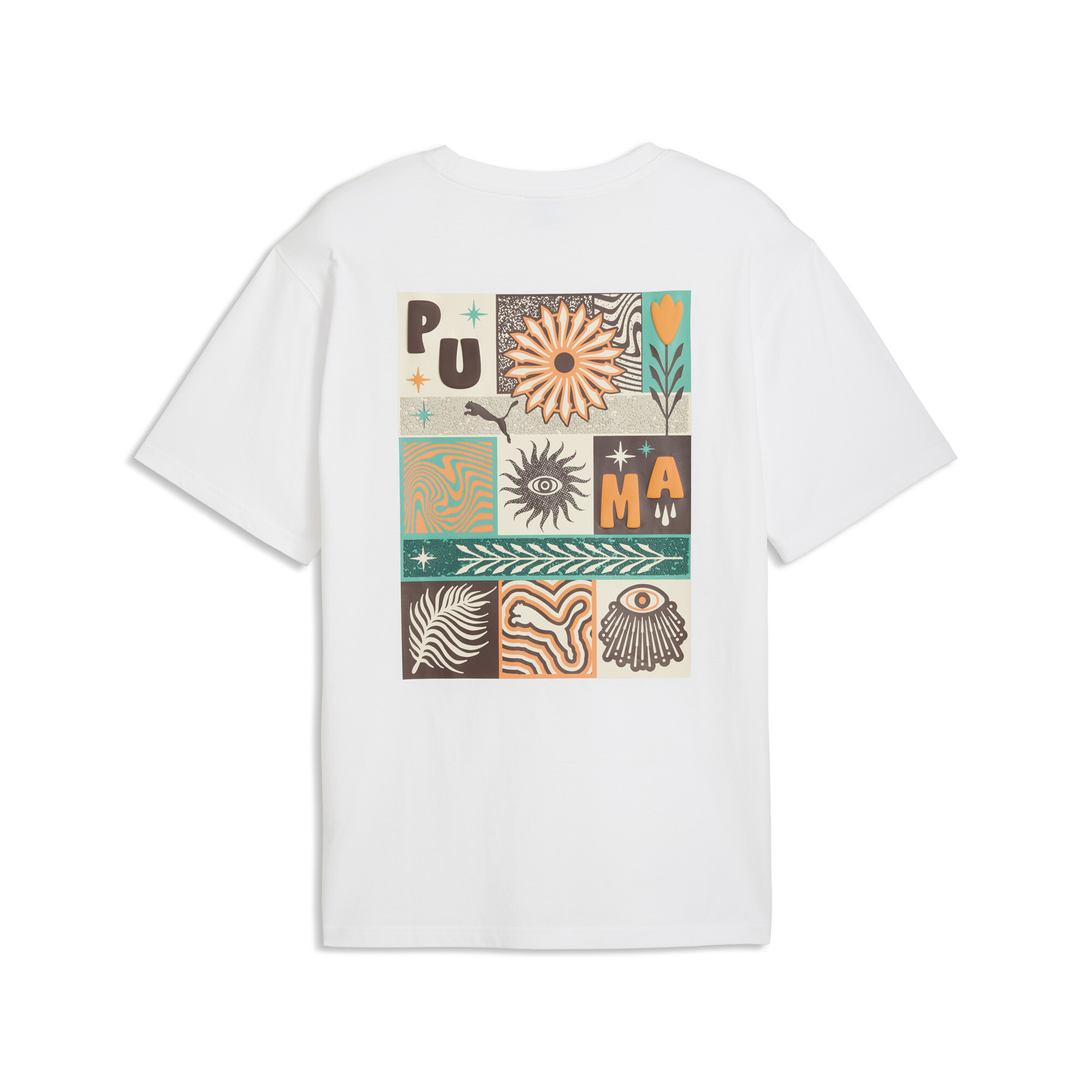 PUMA Sunset Drive Relaxed T-shirt voor Heren, Wit, Maat S thumbnail 2