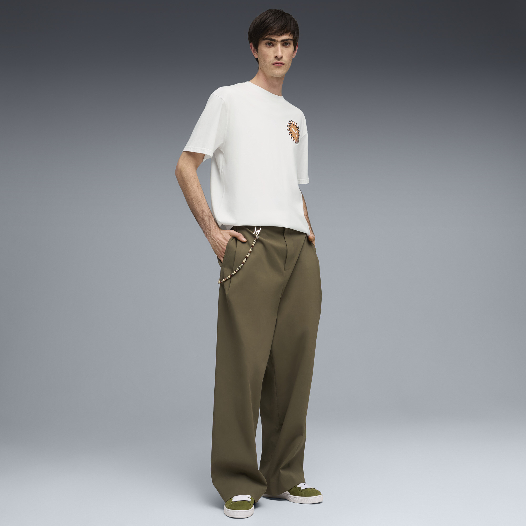 PUMA Sunset Drive Relaxed T-shirt voor Heren, Wit, Maat S thumbnail 4