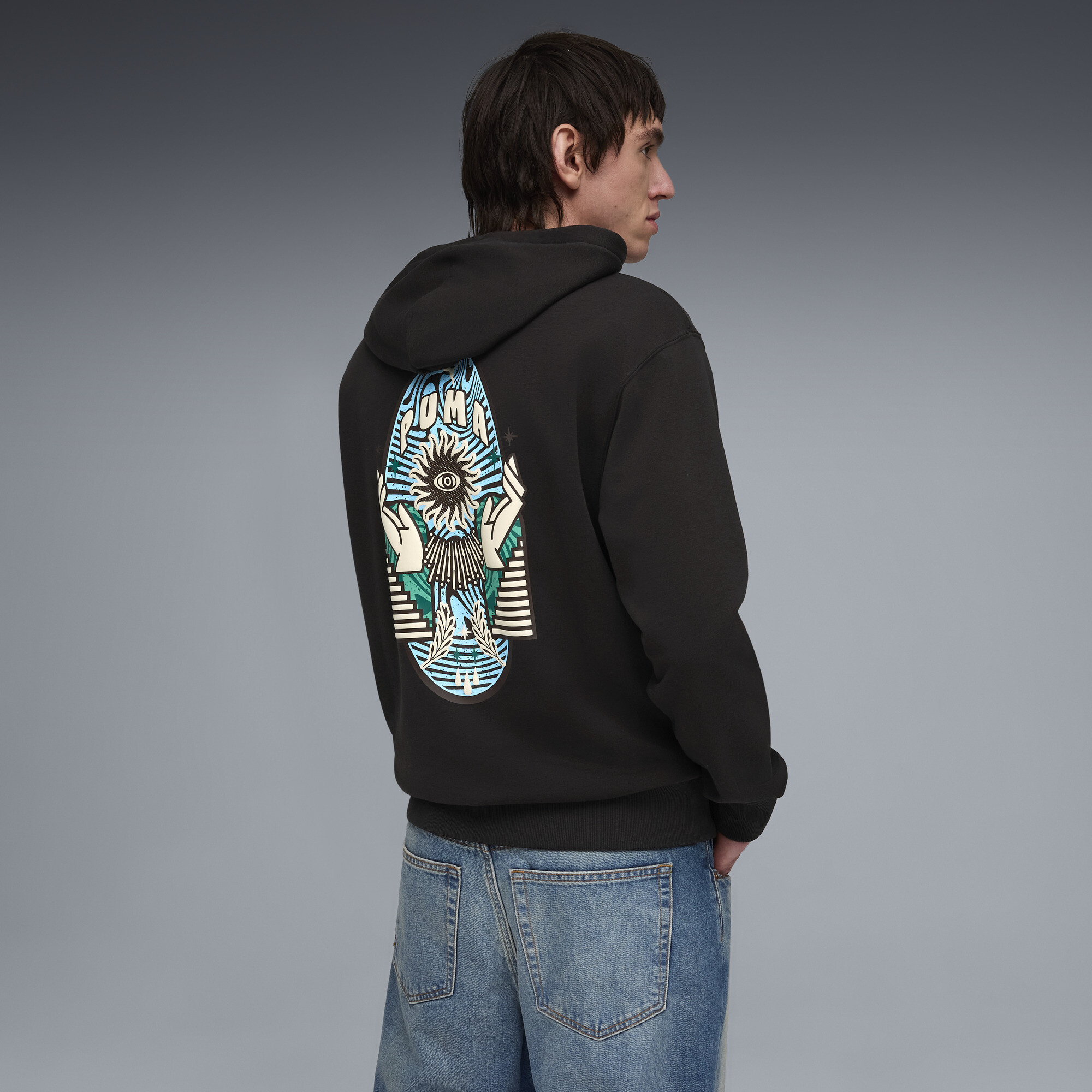 PUMA Sunset Drive hoodie voor Heren, Zwart, Maat XXL thumbnail 5