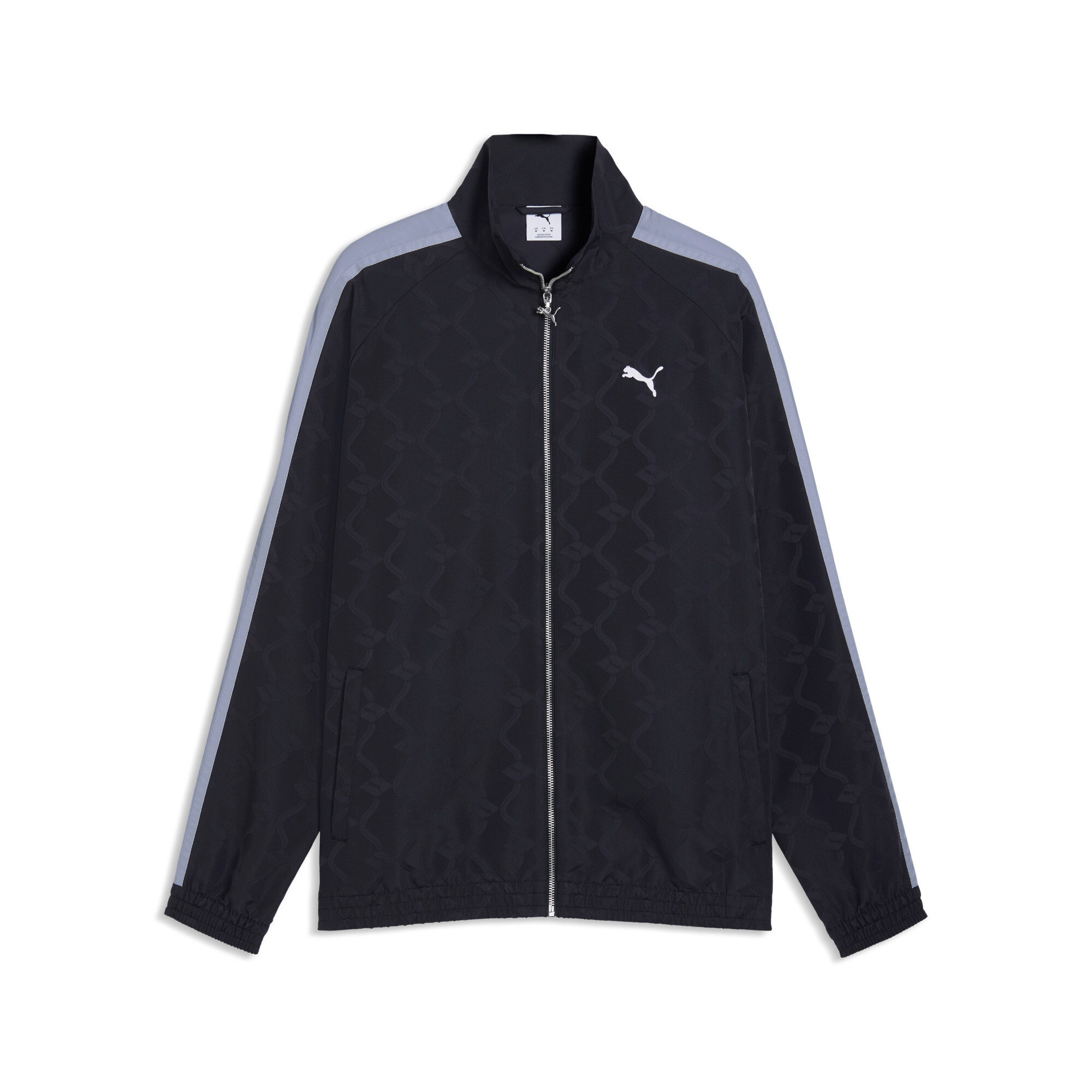 PUMA T7 geweven trainingsjack voor Heren, Blauw, Maat M thumbnail 3