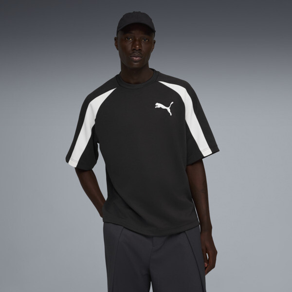 Remera PUMA T7 Big Cat para Hombre En Negro
