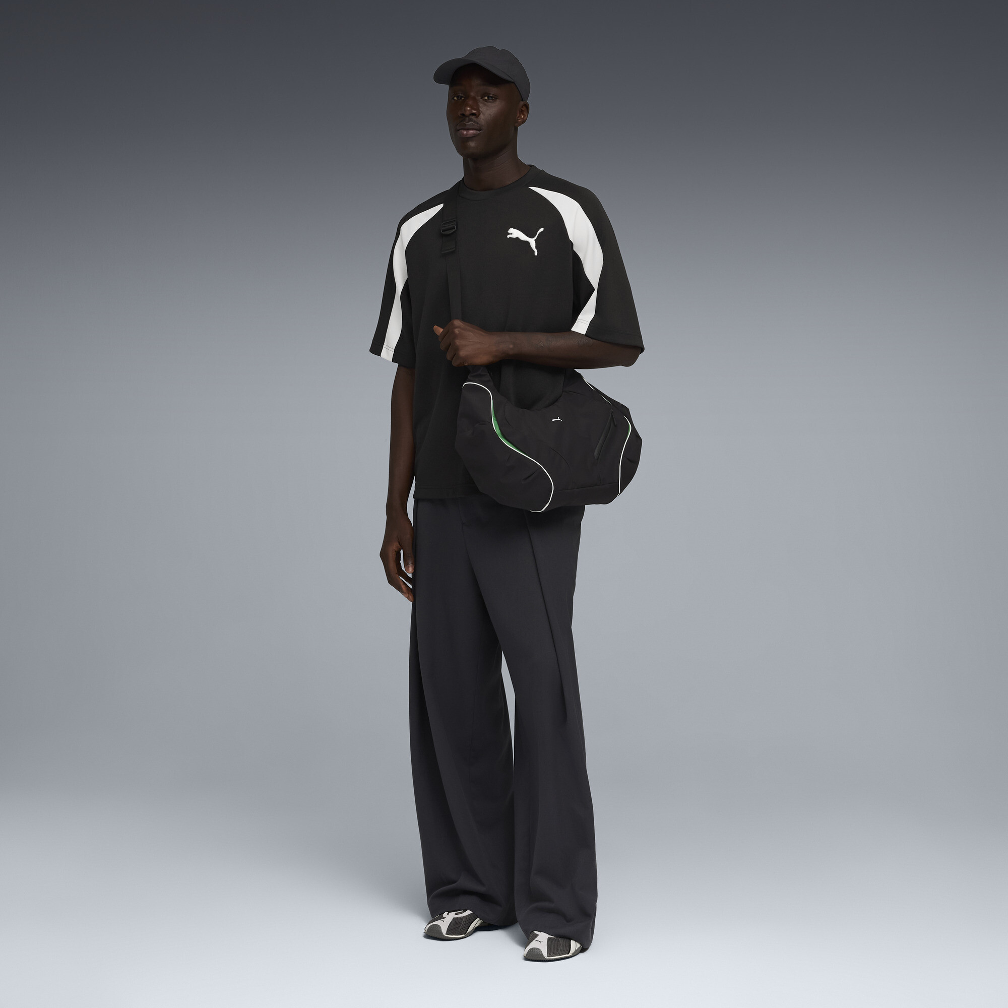 PUMA T7 Big Cat T-shirt voor Heren, Zwart, Maat M thumbnail 4