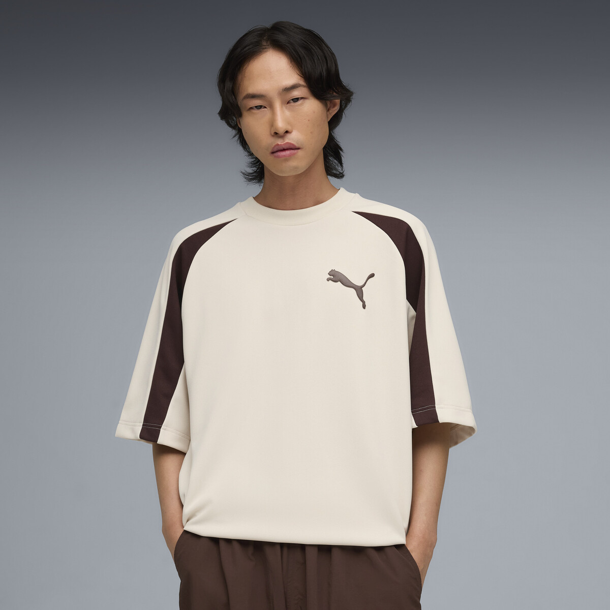 T7 Big Cat T-Shirt Men in Alpine Snow by PUMA, Large