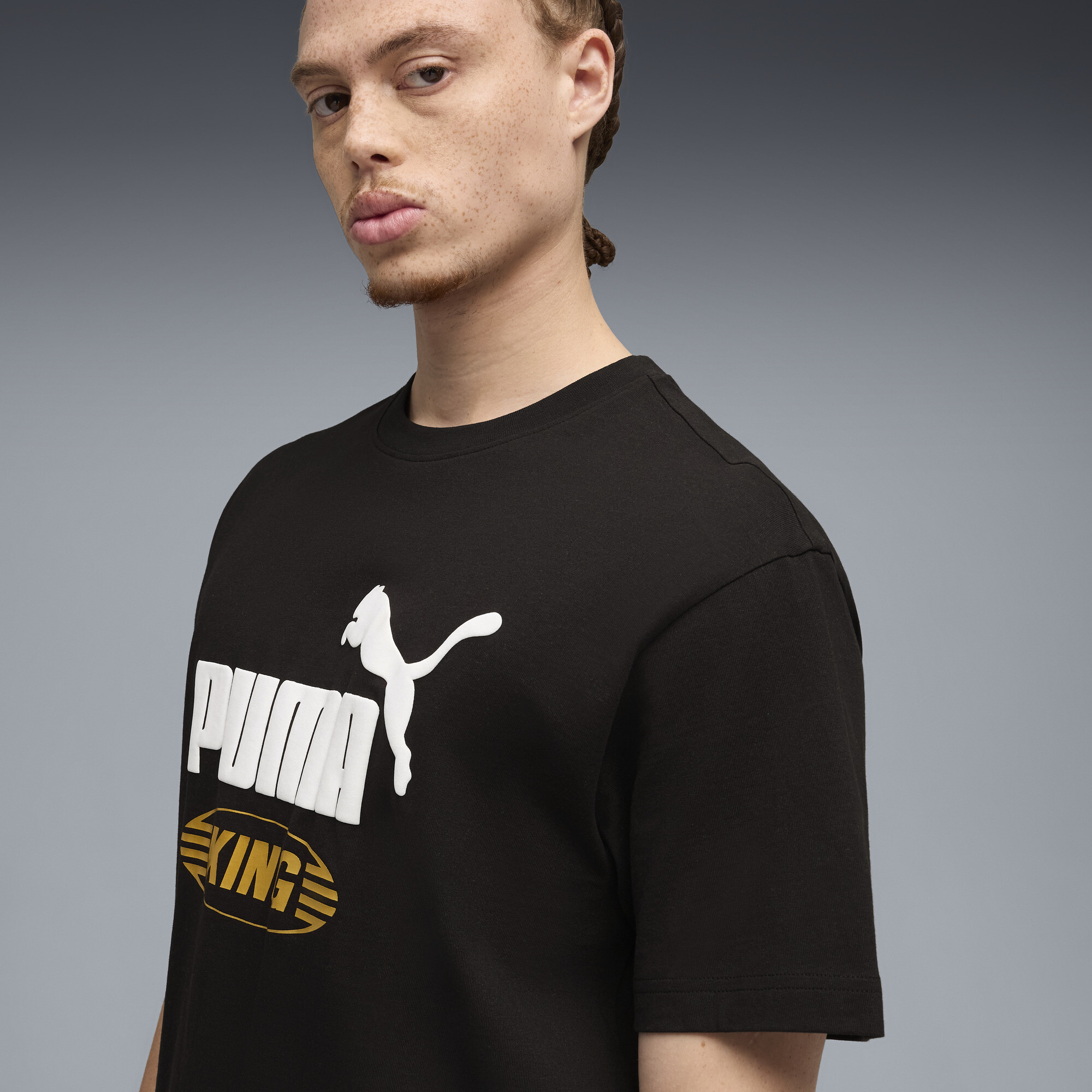 FUTURE.PUMA.ARCHIVE King relaxed uniseks T-shirt, Zwart, Maat 3XL thumbnail 5
