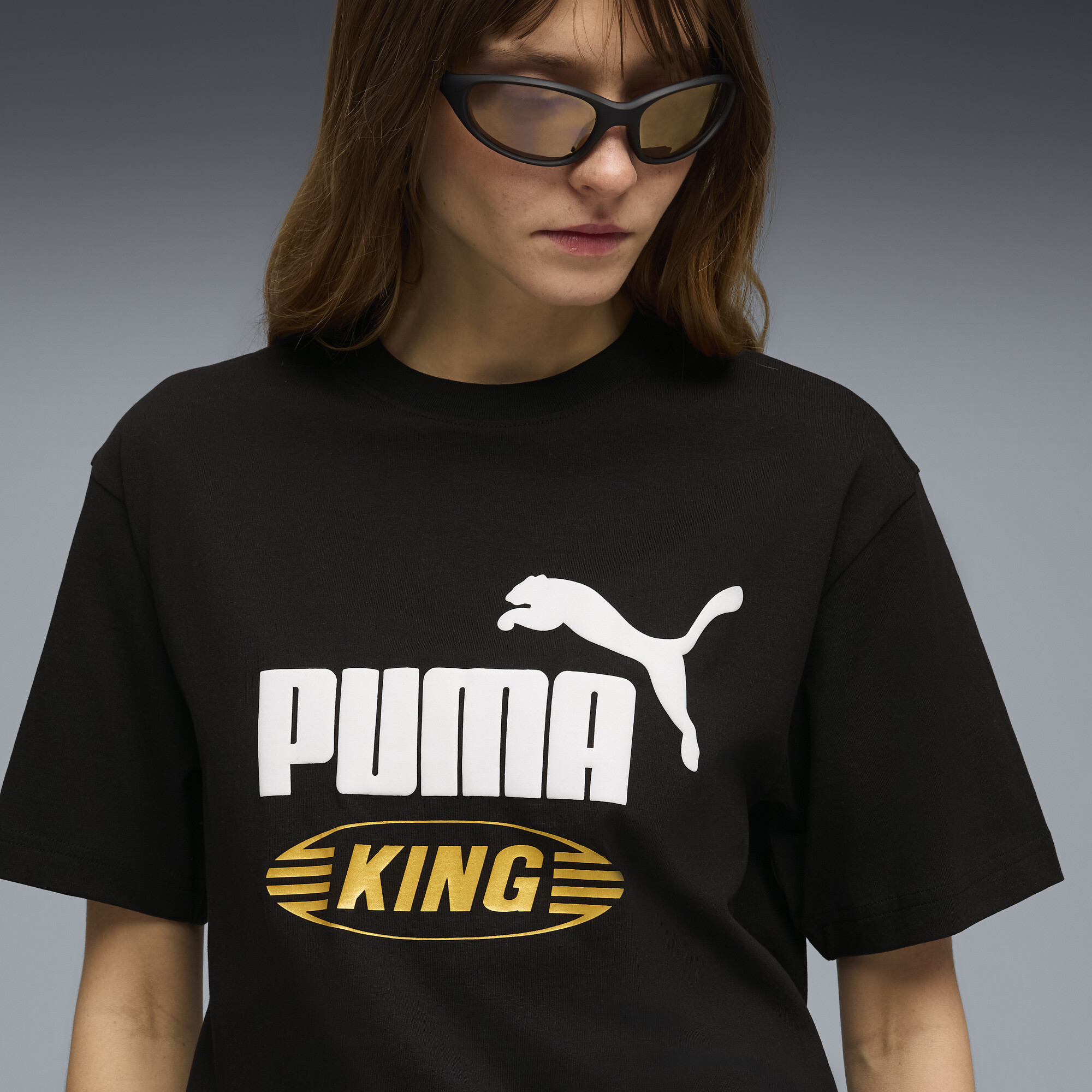 FUTURE.PUMA.ARCHIVE King relaxed uniseks T-shirt, Zwart, Maat 3XL thumbnail 2