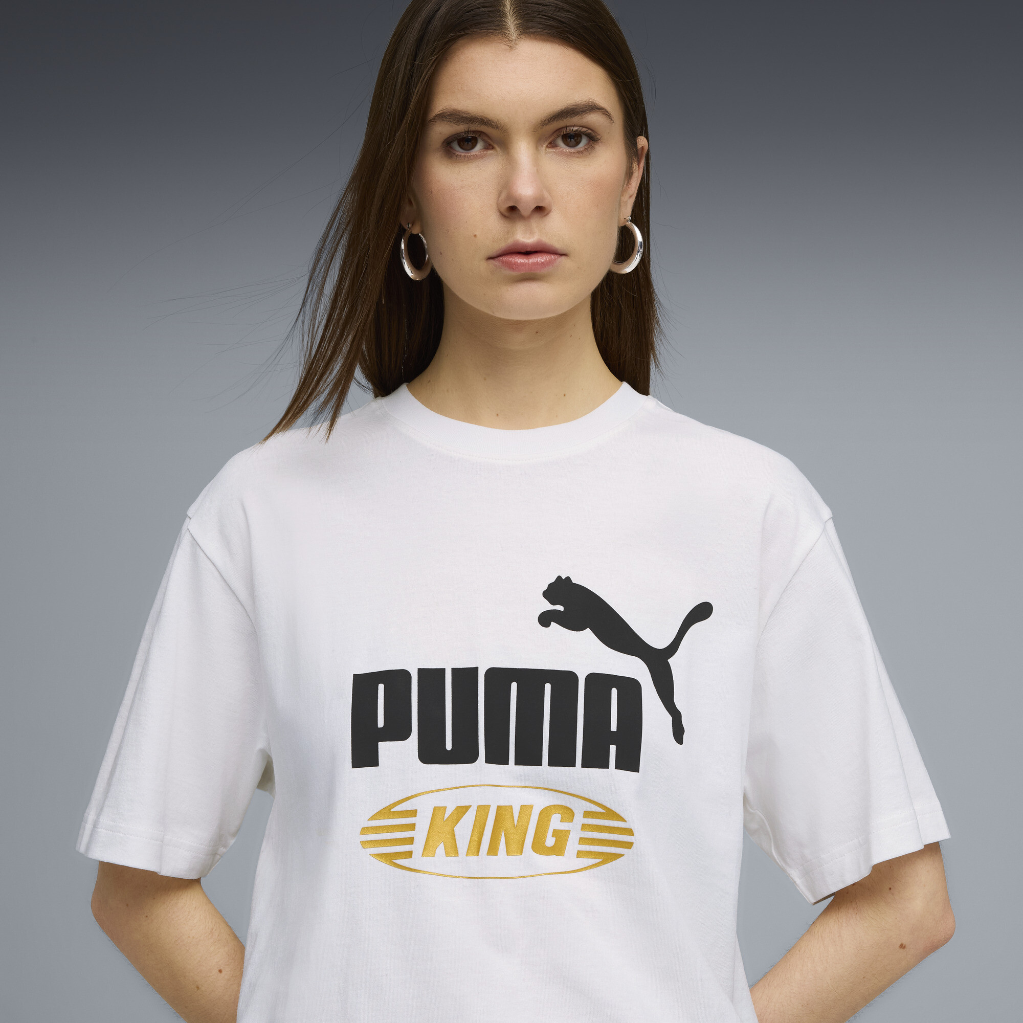FUTURE.PUMA.ARCHIVE King relaxed uniseks T-shirt, Wit, Maat XL thumbnail 5