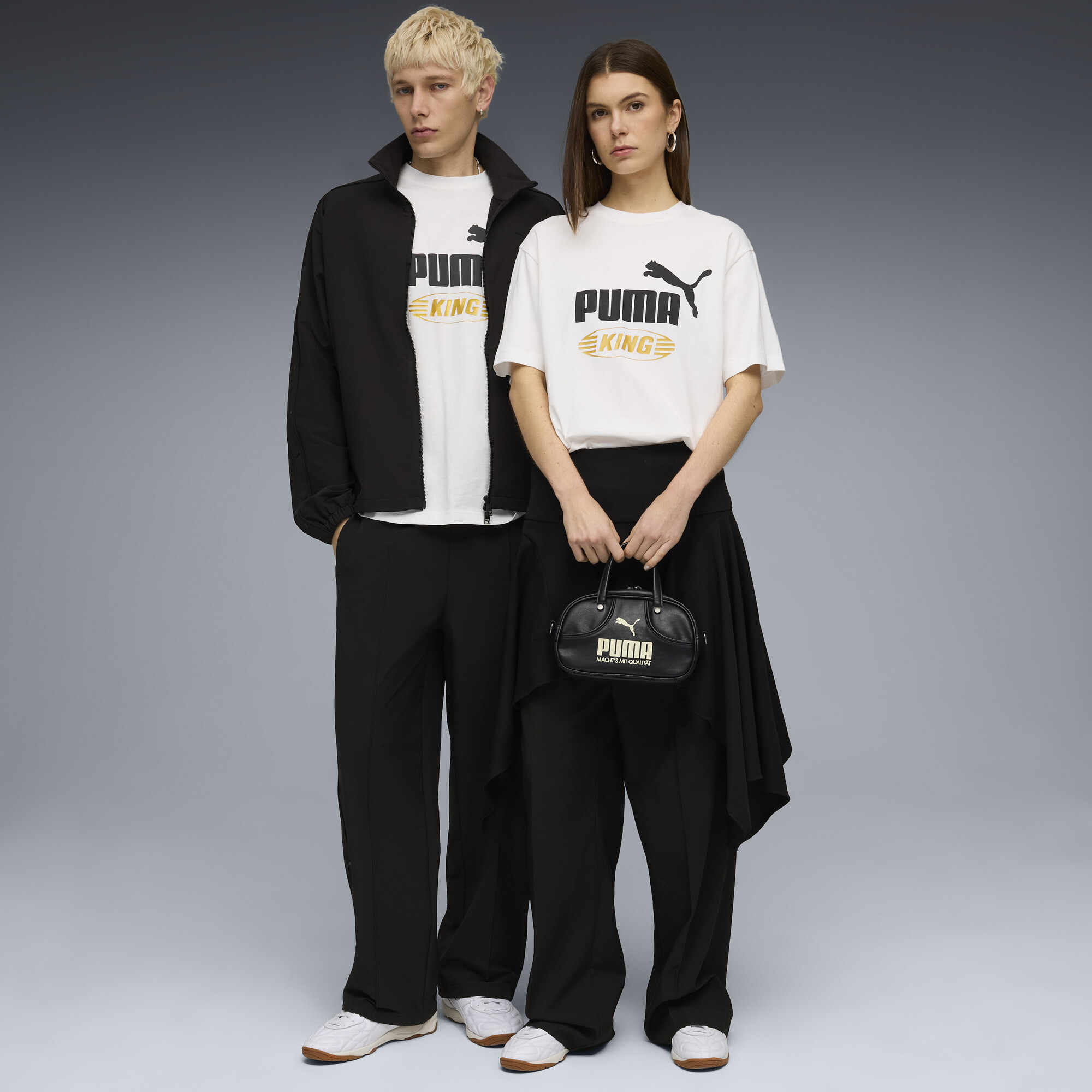 FUTURE.PUMA.ARCHIVE King relaxed uniseks T-shirt, Wit, Maat XL thumbnail 4