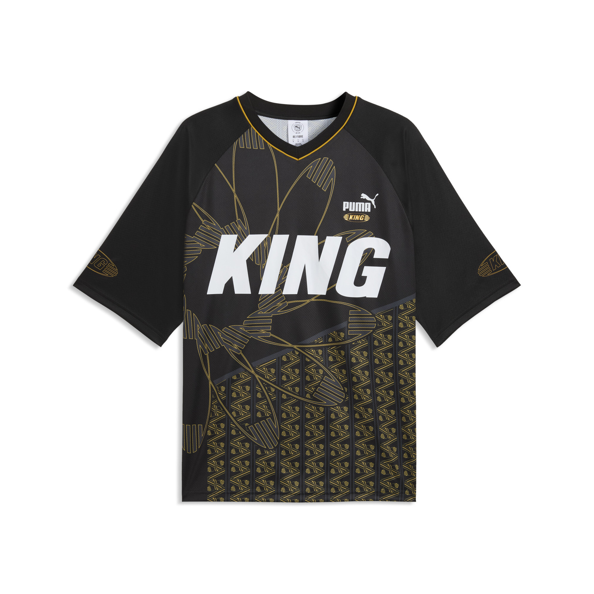 PUMA King uniseks voetbalshirt, Zwart, Maat XL