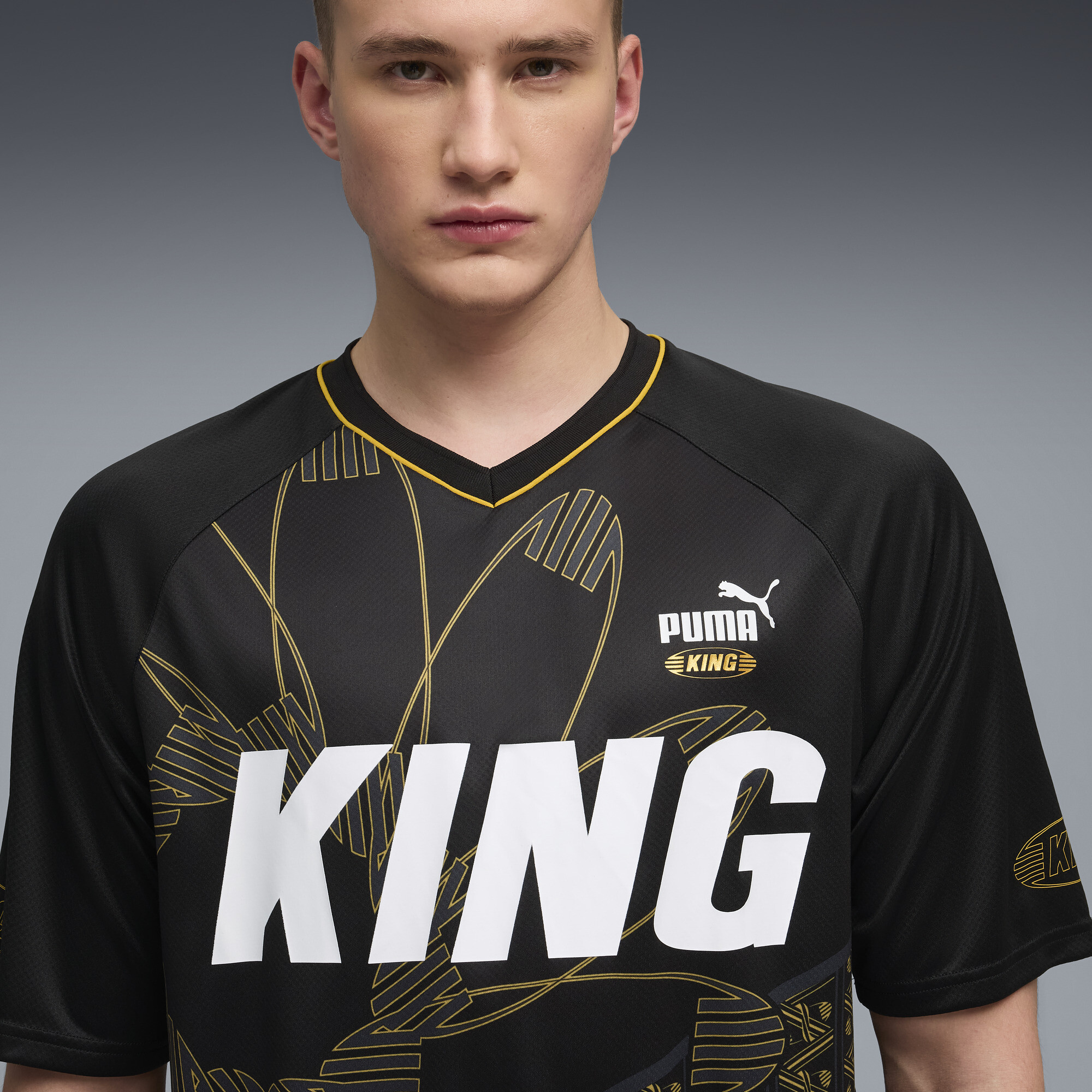 PUMA King uniseks voetbalshirt, Zwart, Maat XL thumbnail 4