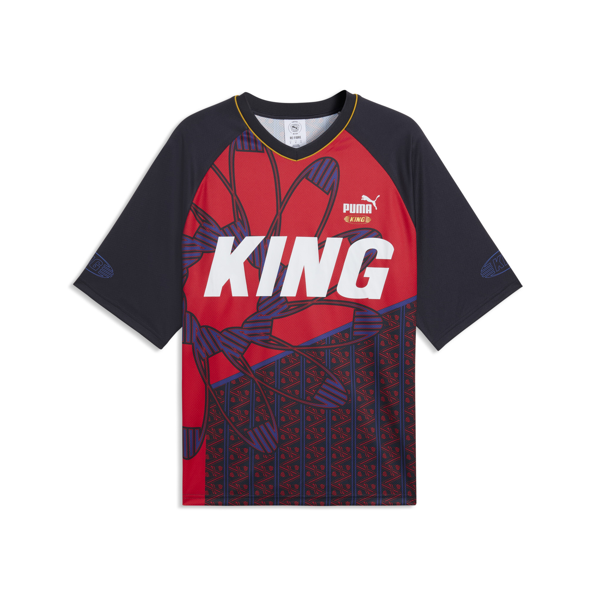 PUMA King uniseks voetbalshirt, Blauw, Maat XS